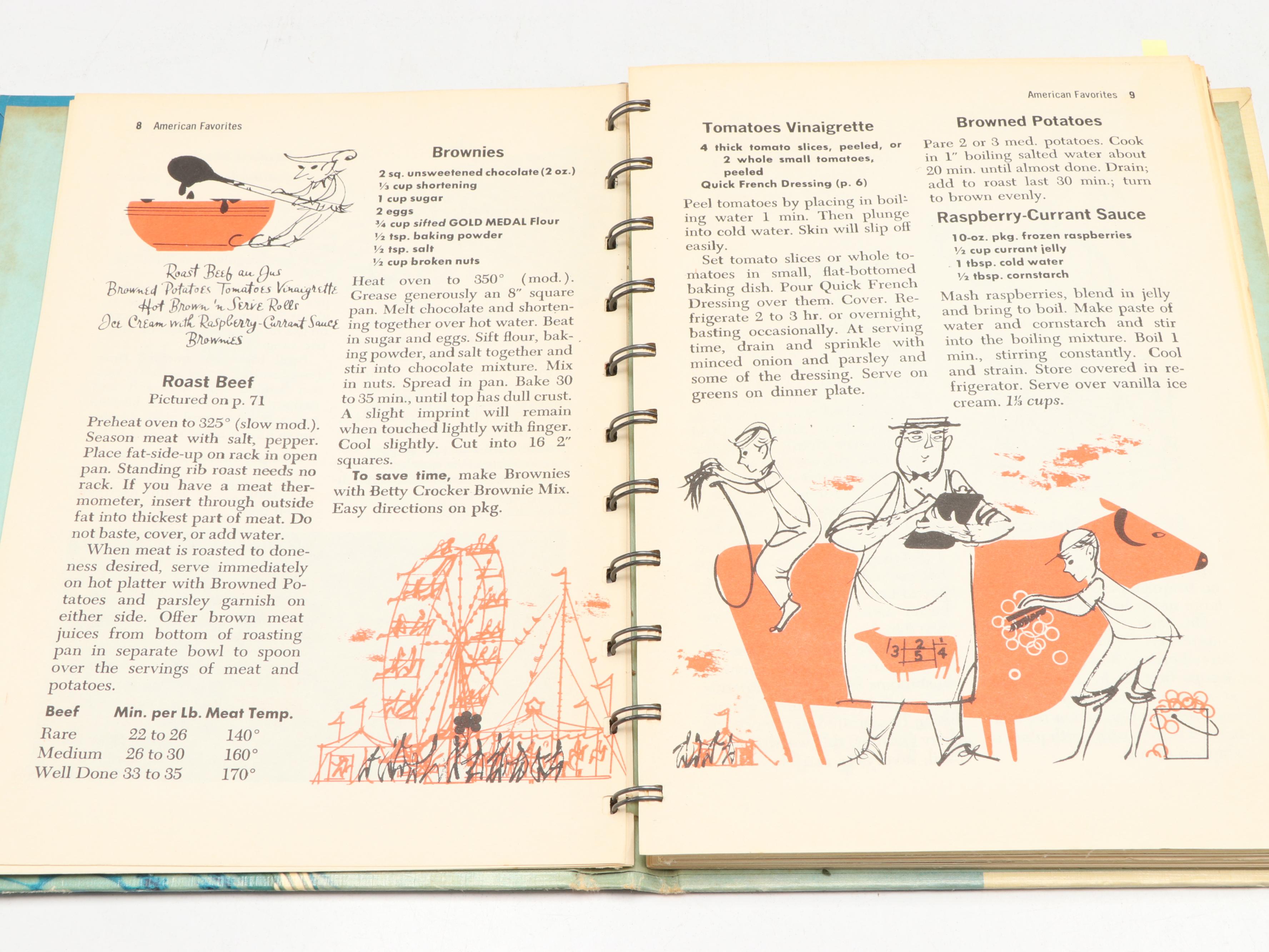 Charley Harper Illustrated First Edition "Betty Crocker's Dinner for Two," 1958