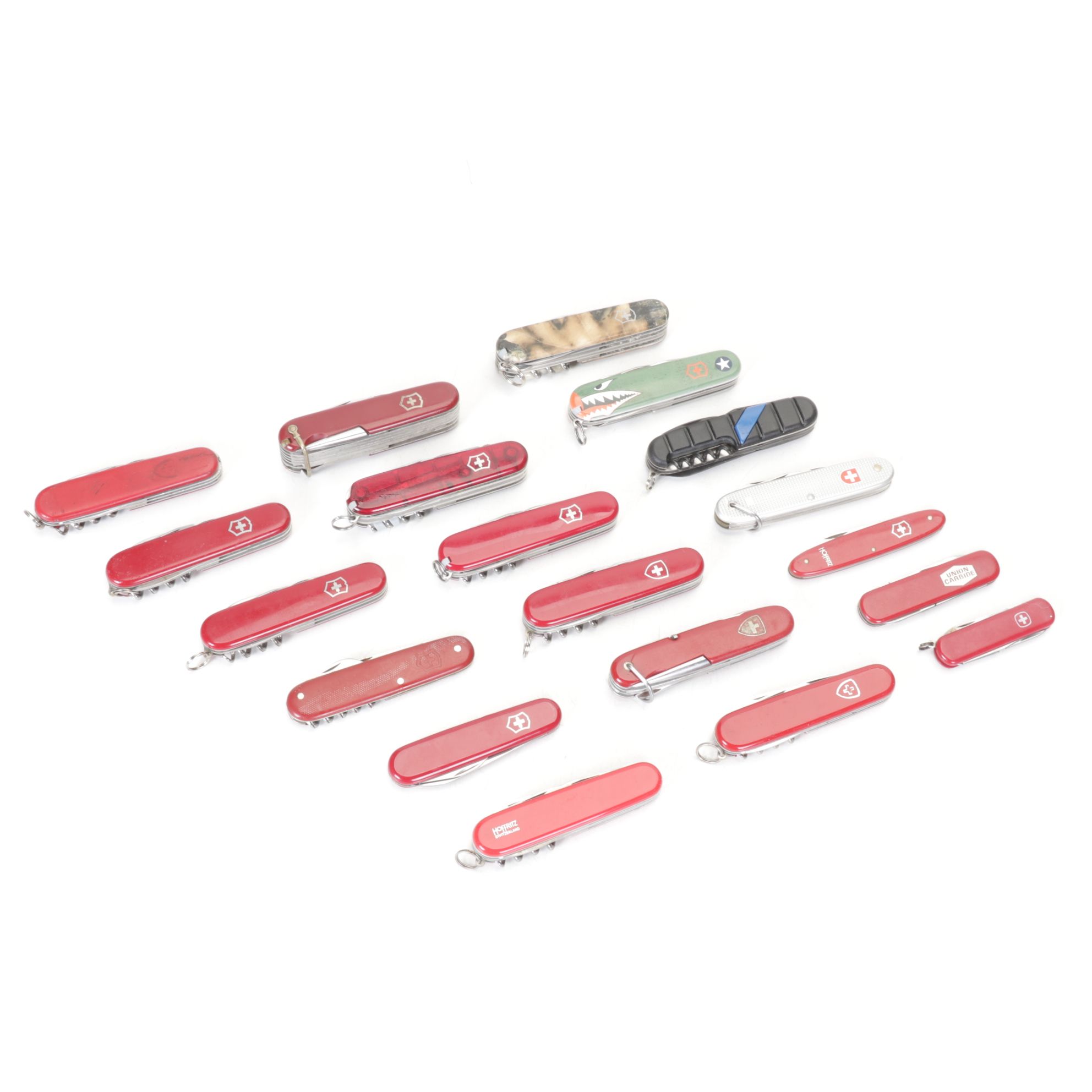 Collection of Victorinox Swiss Army & Other Pocket Knives