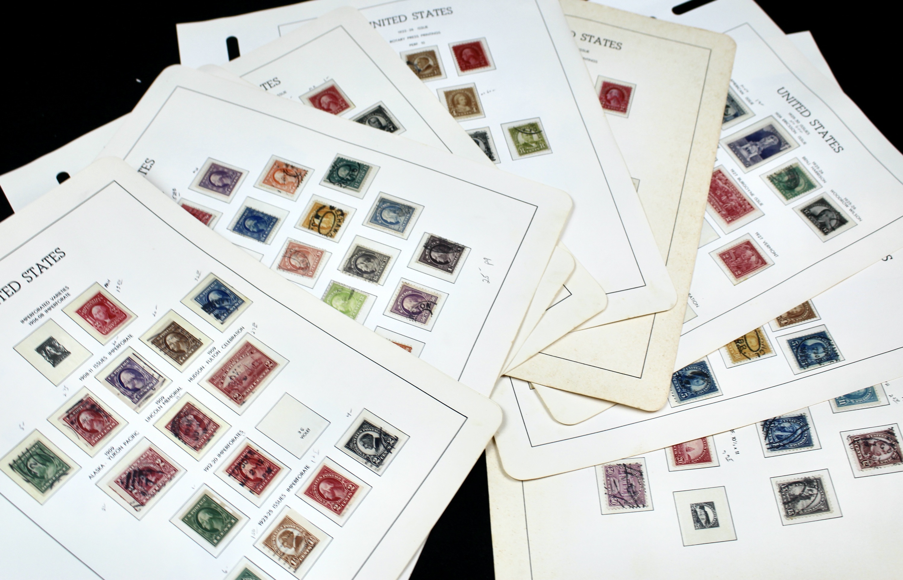 U.S. Postage Stamp Collection, 1906 to 1931