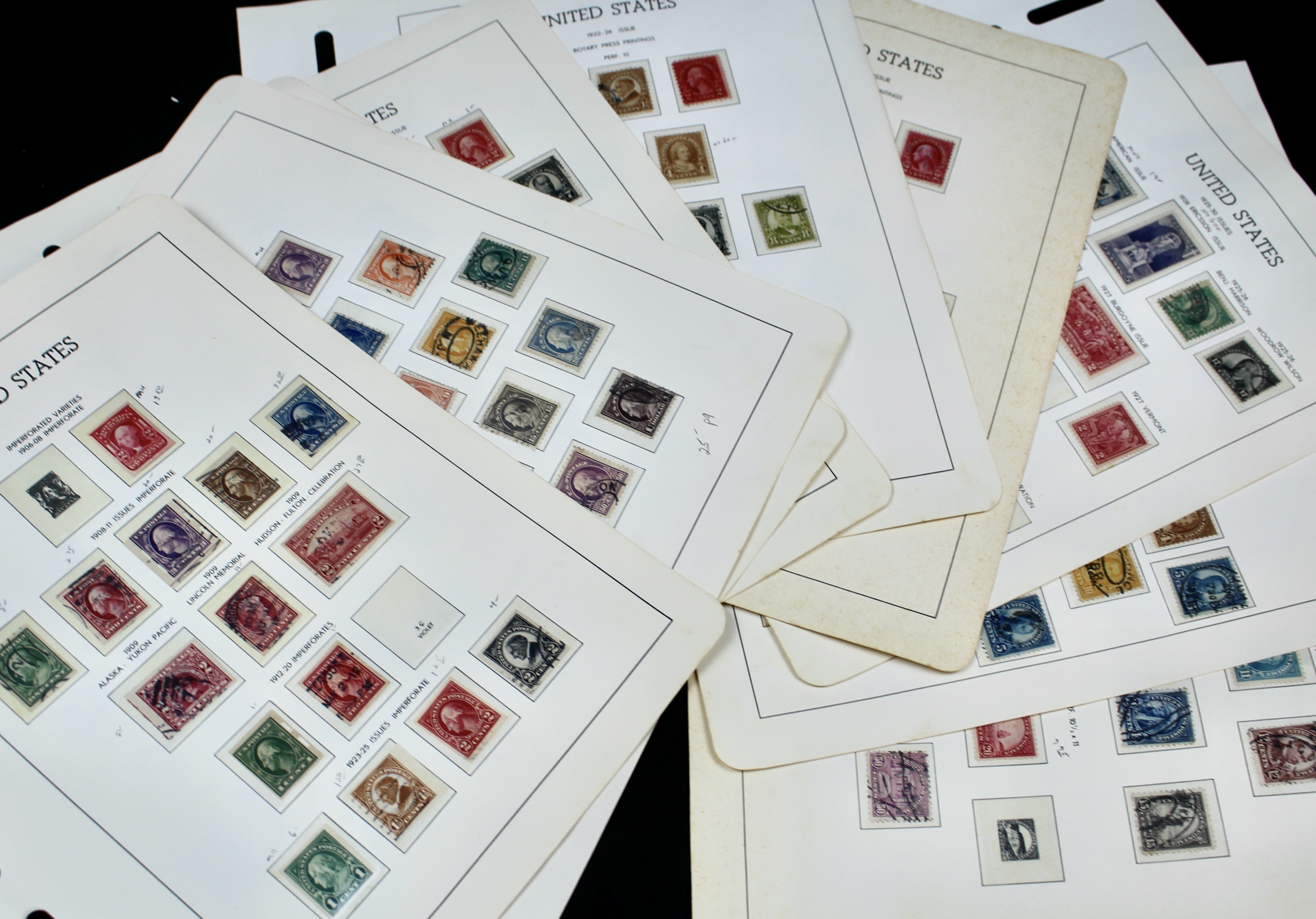 U.S. Postage Stamp Collection, 1906 to 1931