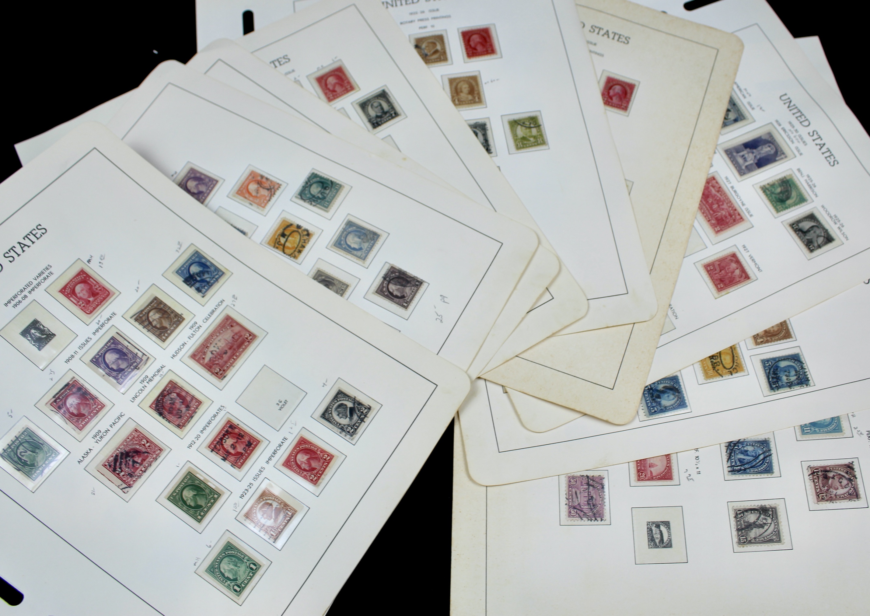 U.S. Postage Stamp Collection, 1906 to 1931