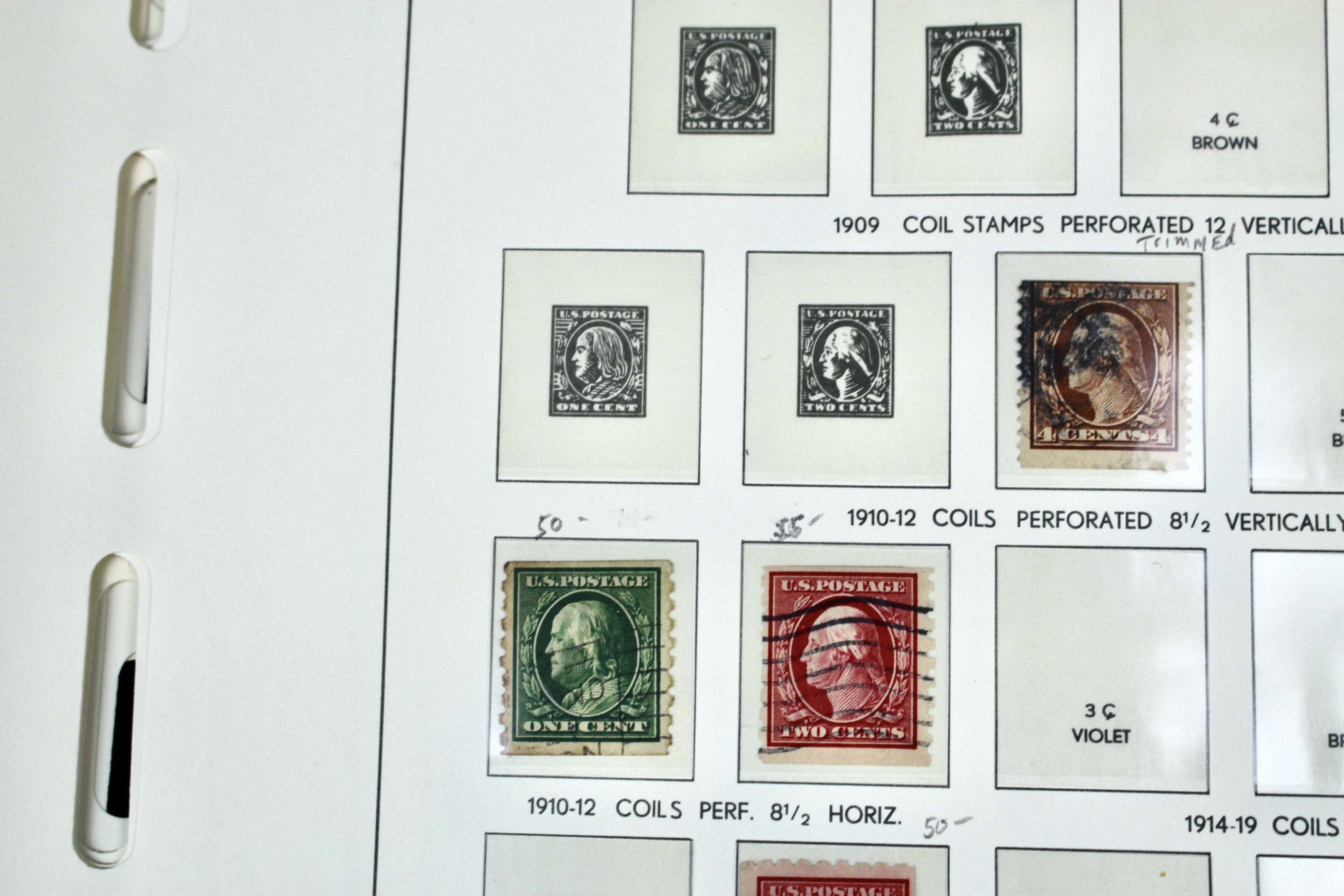 U.S. Postage Stamp Collection, 1906 to 1931