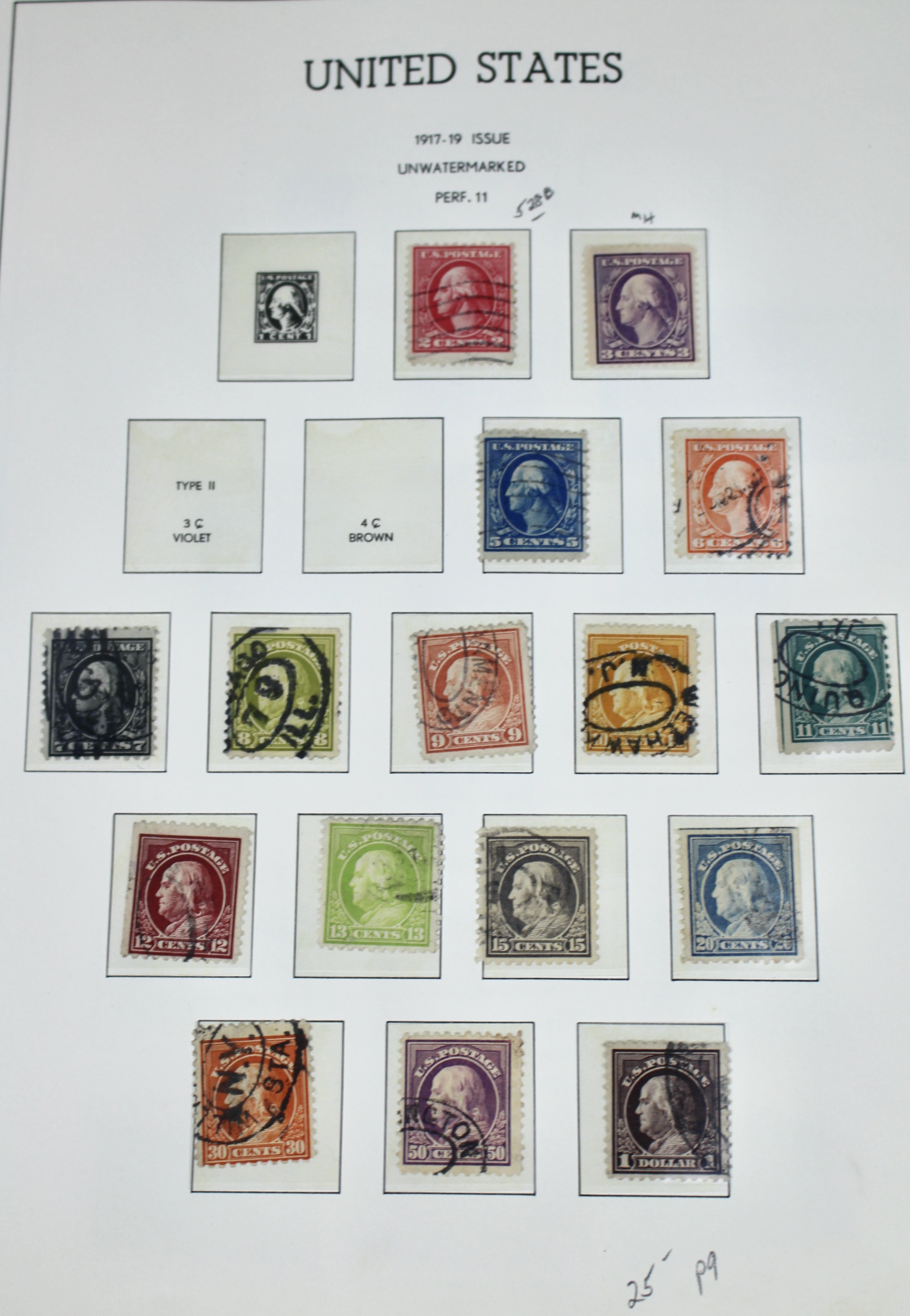 U.S. Postage Stamp Collection, 1906 to 1931