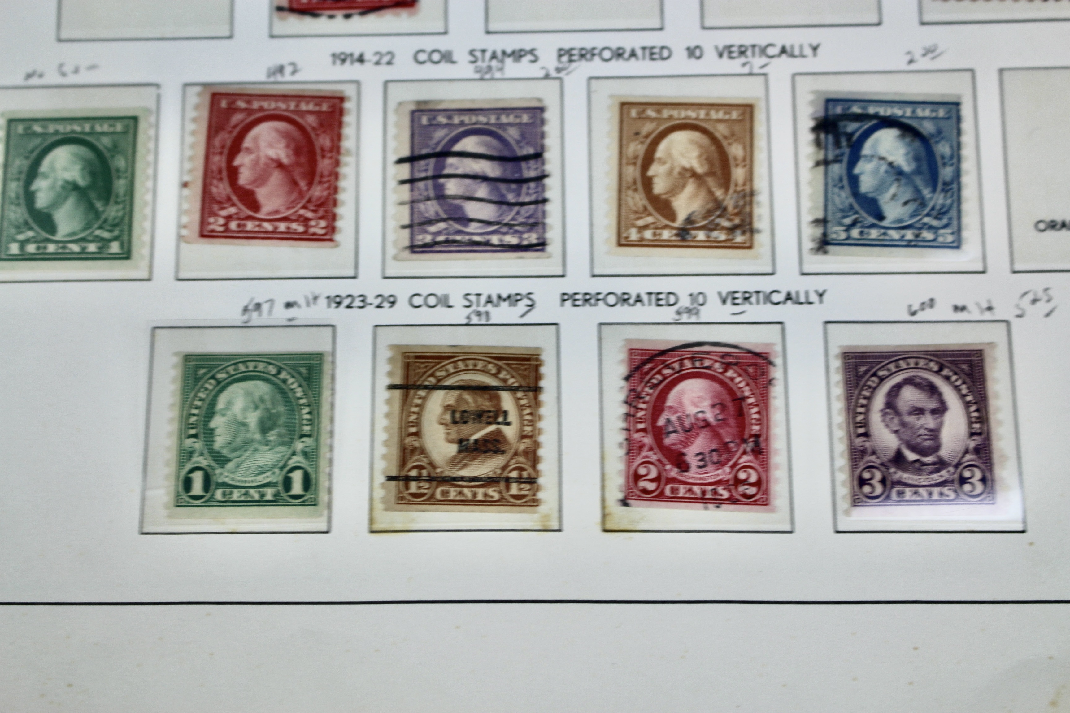 U.S. Postage Stamp Collection, 1906 to 1931