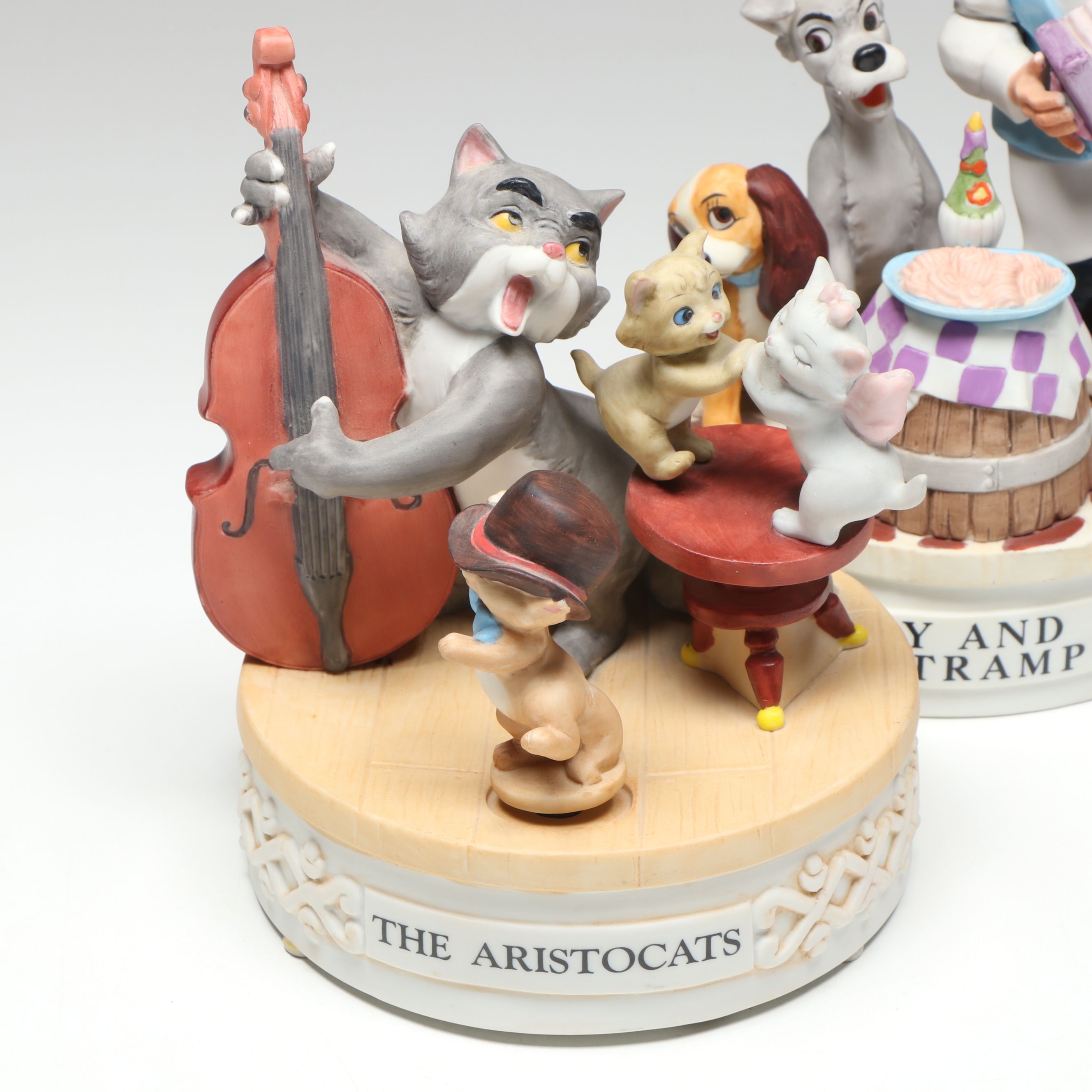 The Disney Collection "Lady and the Tramp" with More Disney Music Boxes