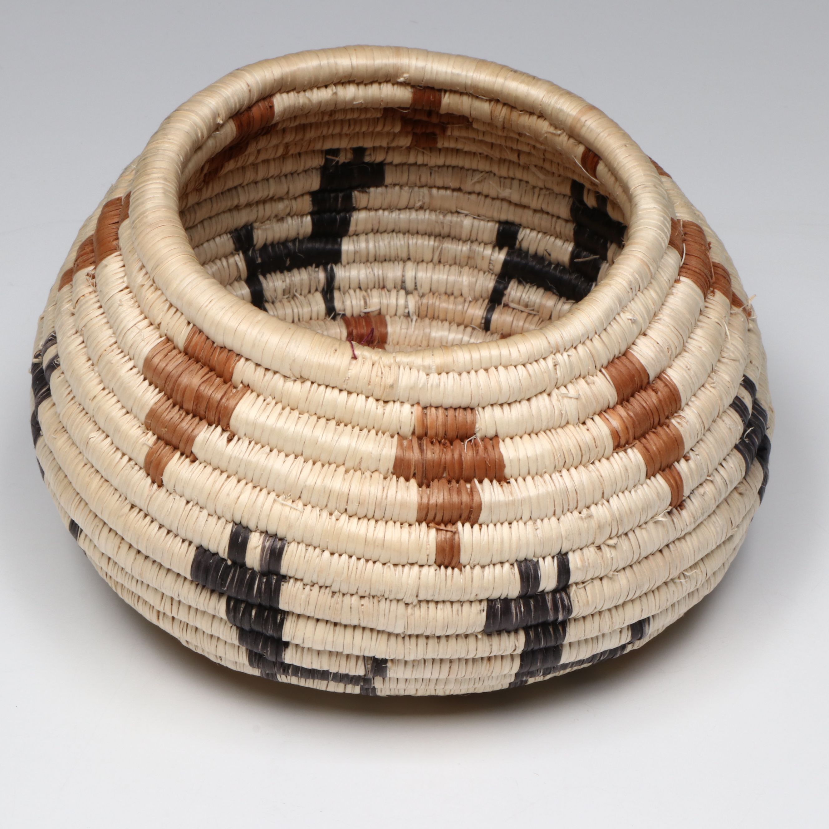 Mexican Woven Limberbush Baskets with Animal Depictions