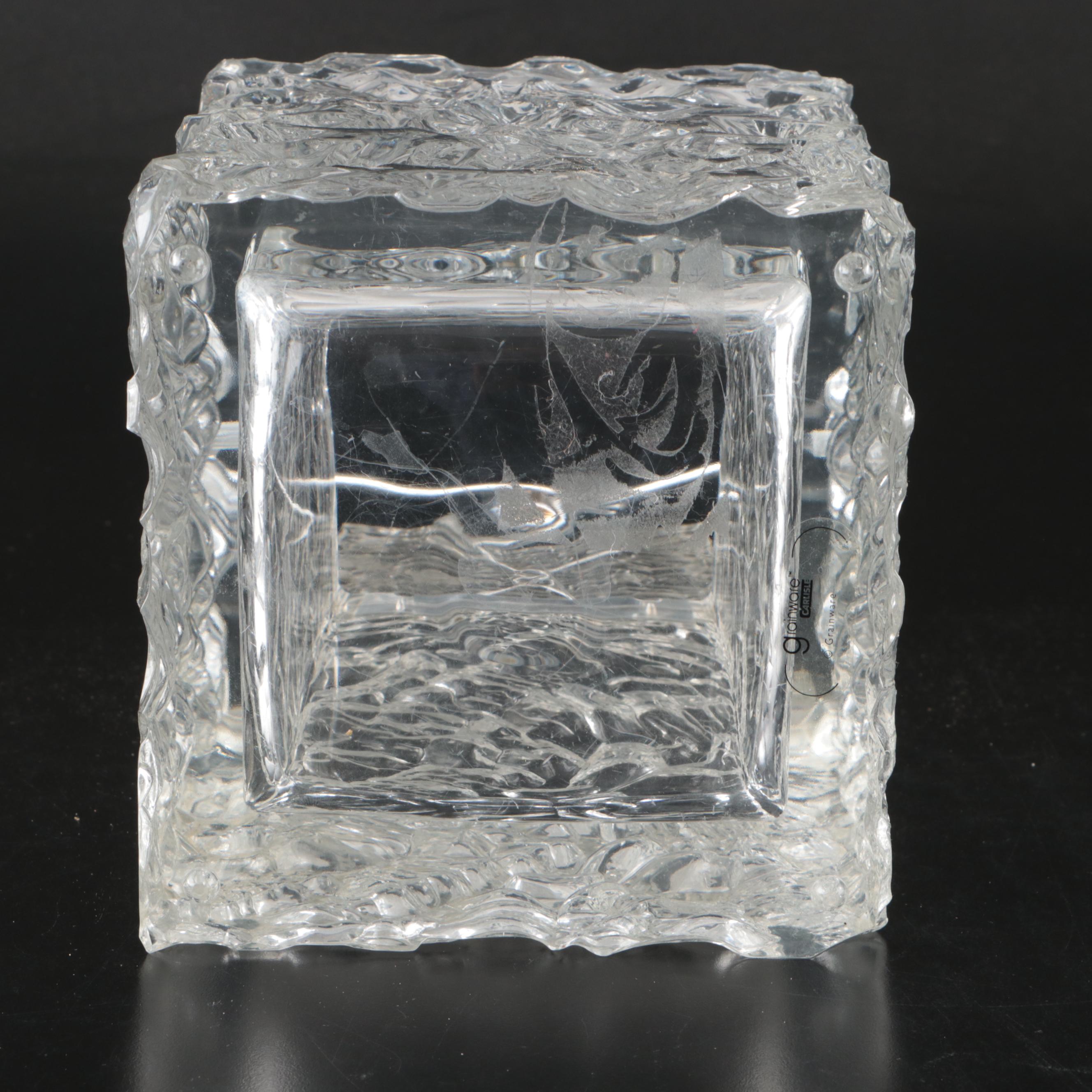 Grainware Acrylic Ice Bucket with Stainless Steel Tongs