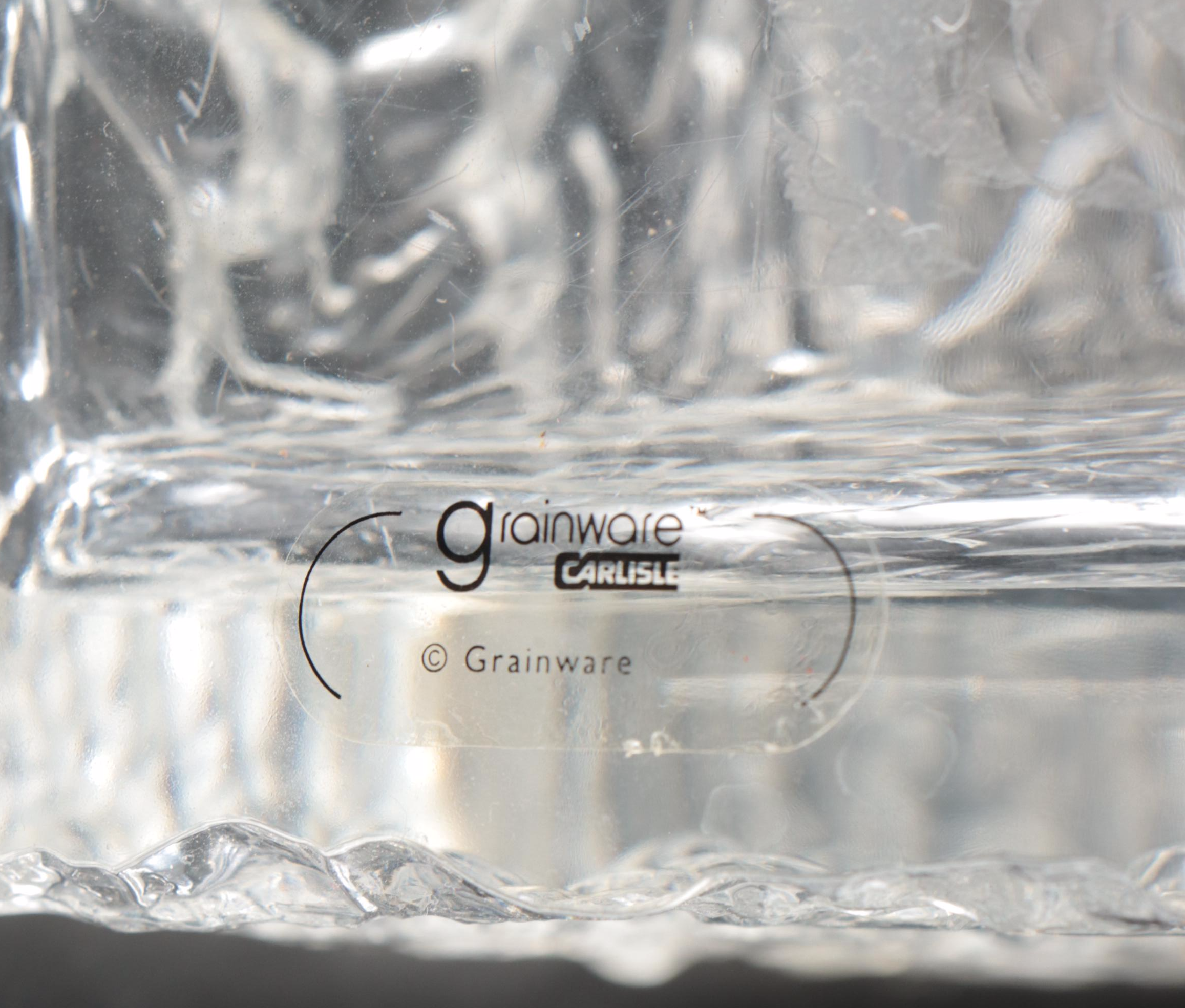 Grainware Acrylic Ice Bucket with Stainless Steel Tongs