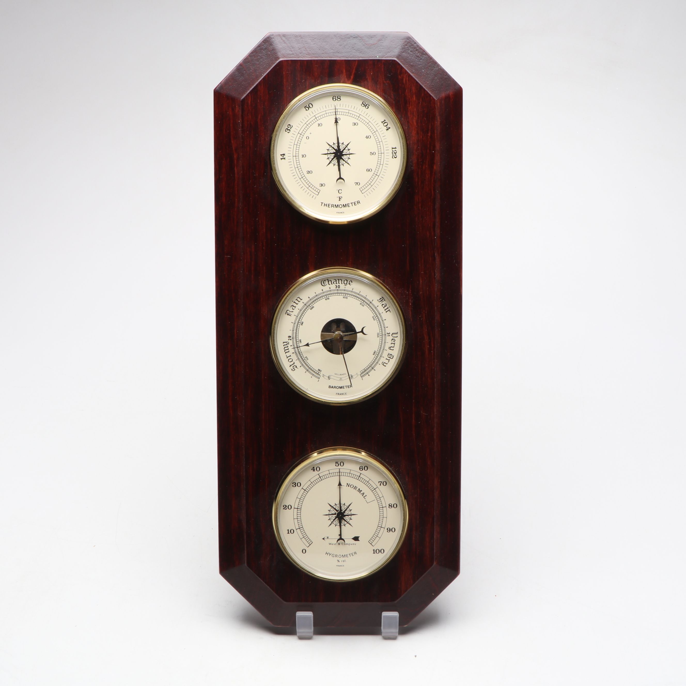 West & Company Combination Weather Station with Italian Globe