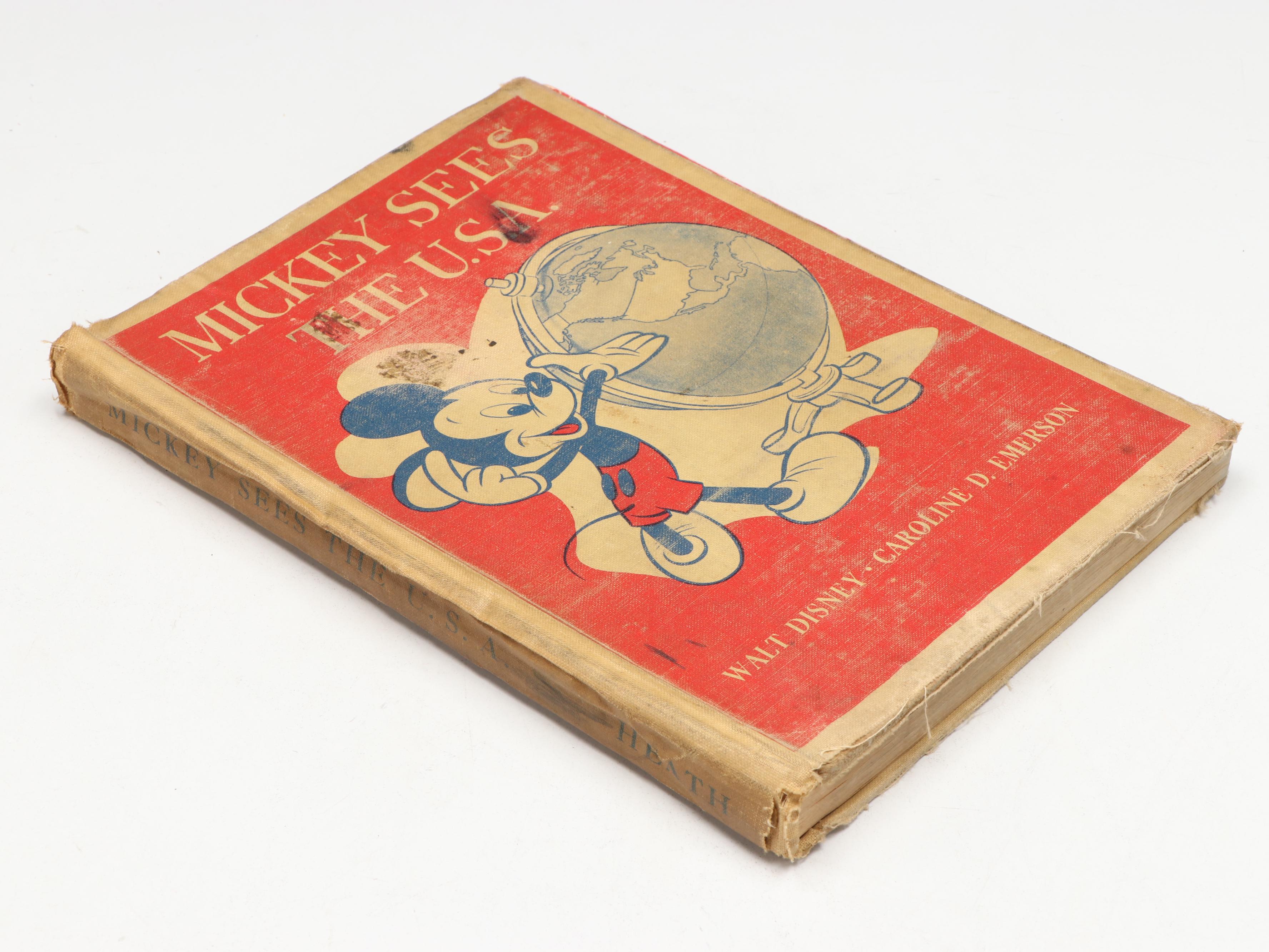 "Mickey Sees the U.S.A." with More Vintage Walt Disney Books