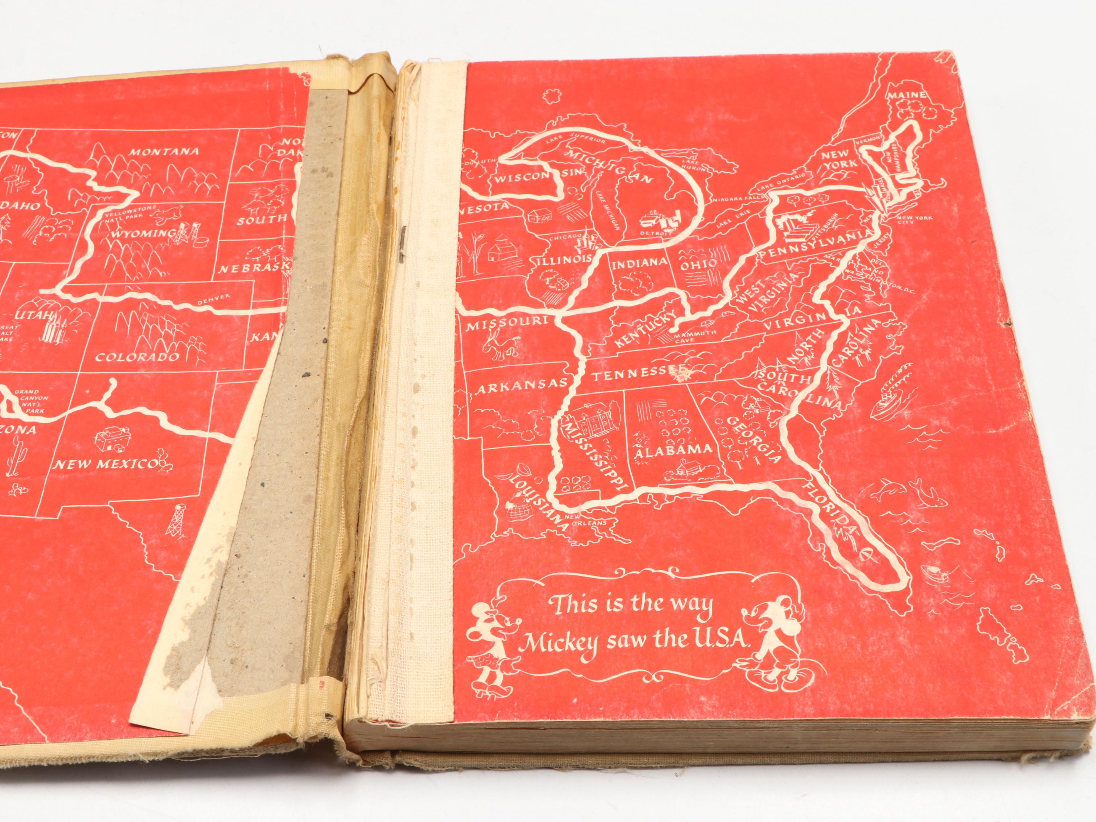 "Mickey Sees the U.S.A." with More Vintage Walt Disney Books