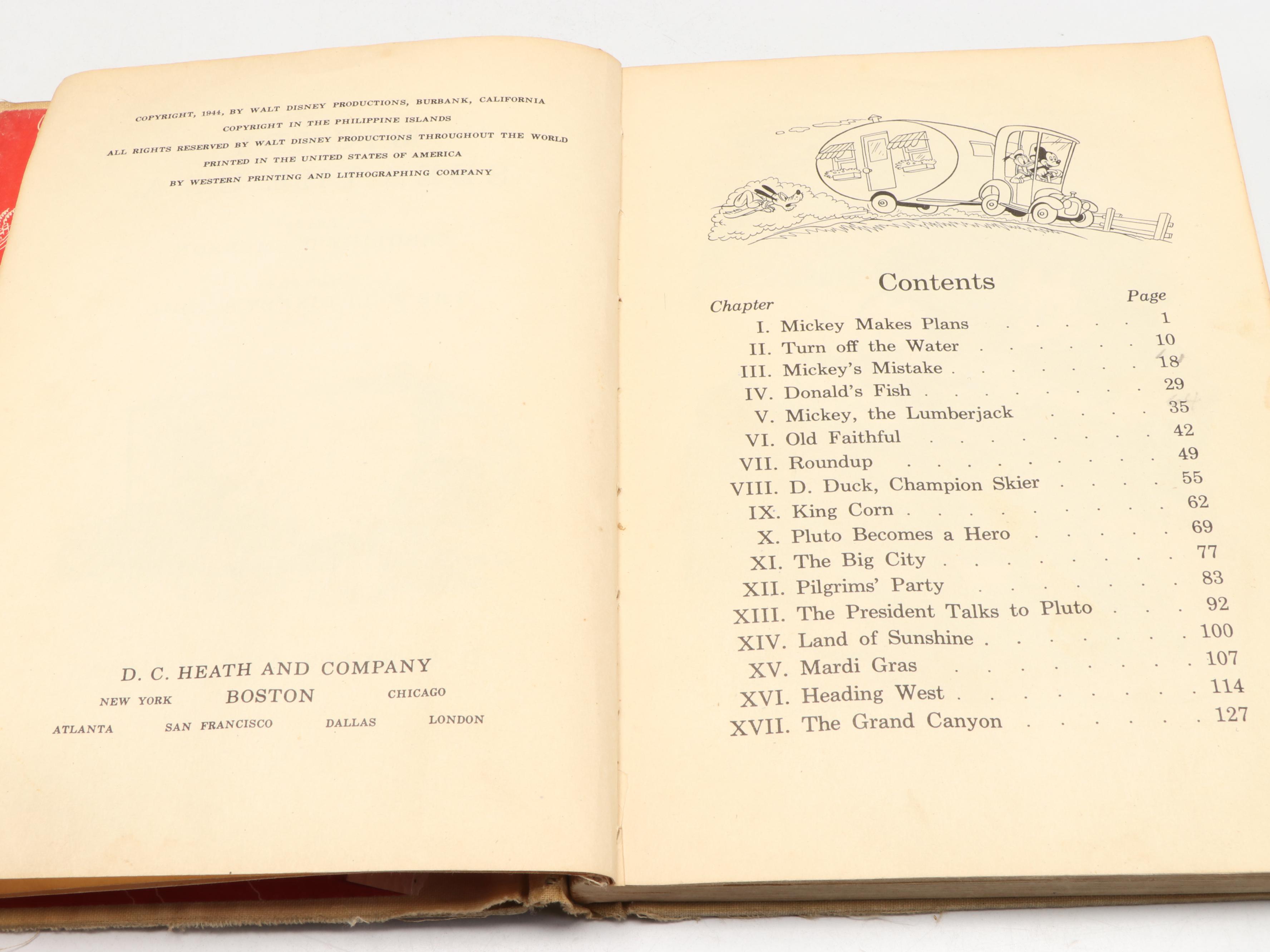 "Mickey Sees the U.S.A." with More Vintage Walt Disney Books