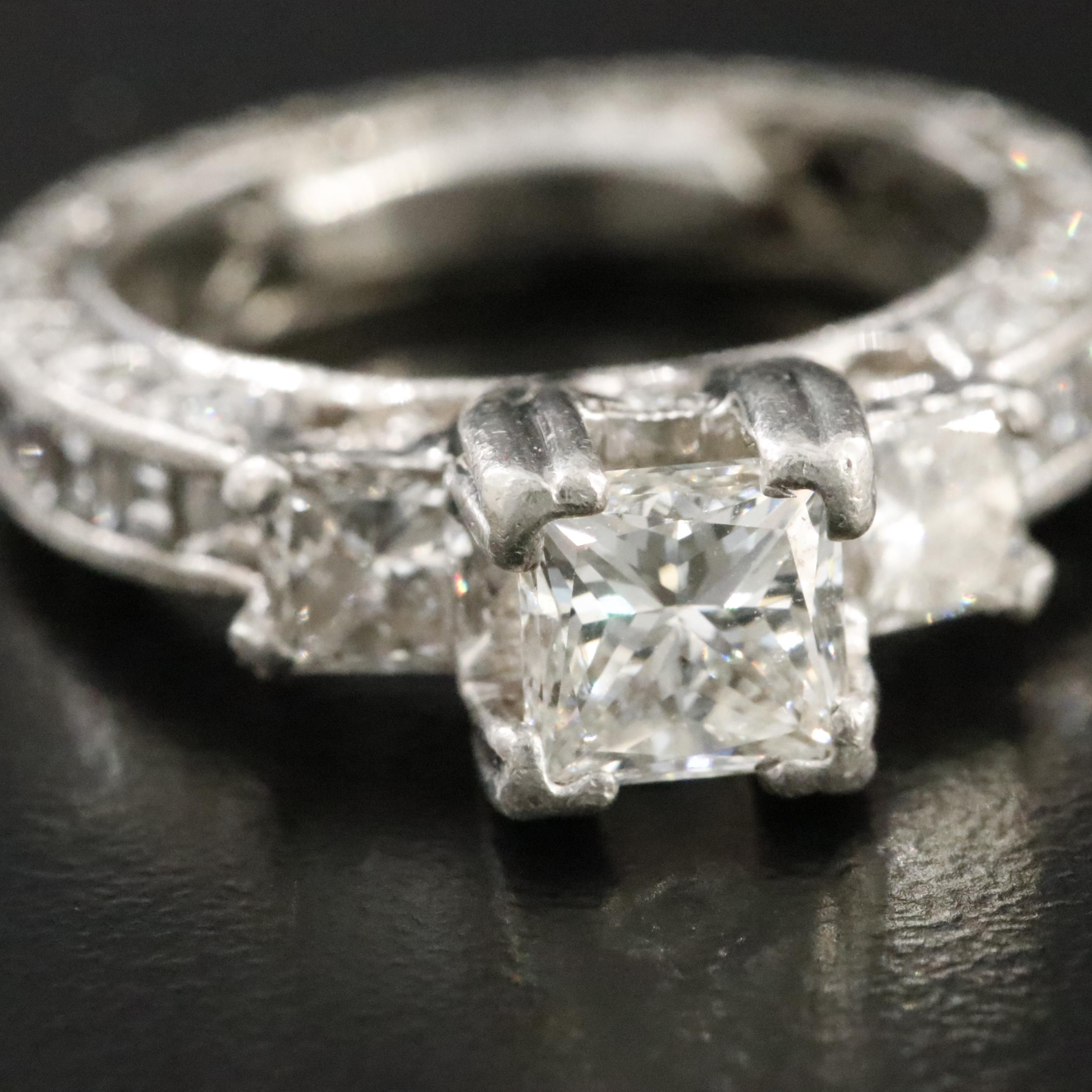 Tacori Platinum 1.84 CTW Diamond Ring