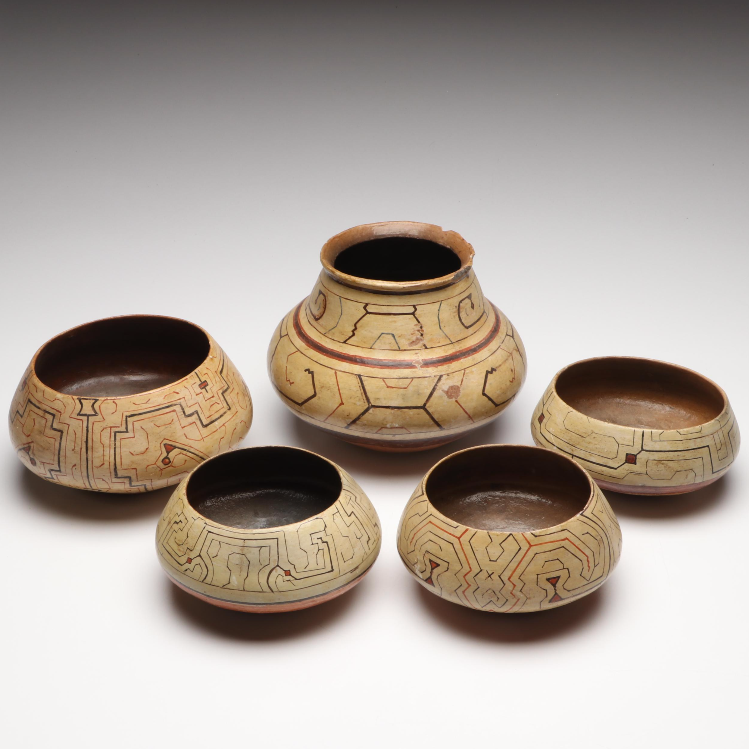 Amazonian Indigenous Shipibo-Conibo Ceramic Pots
