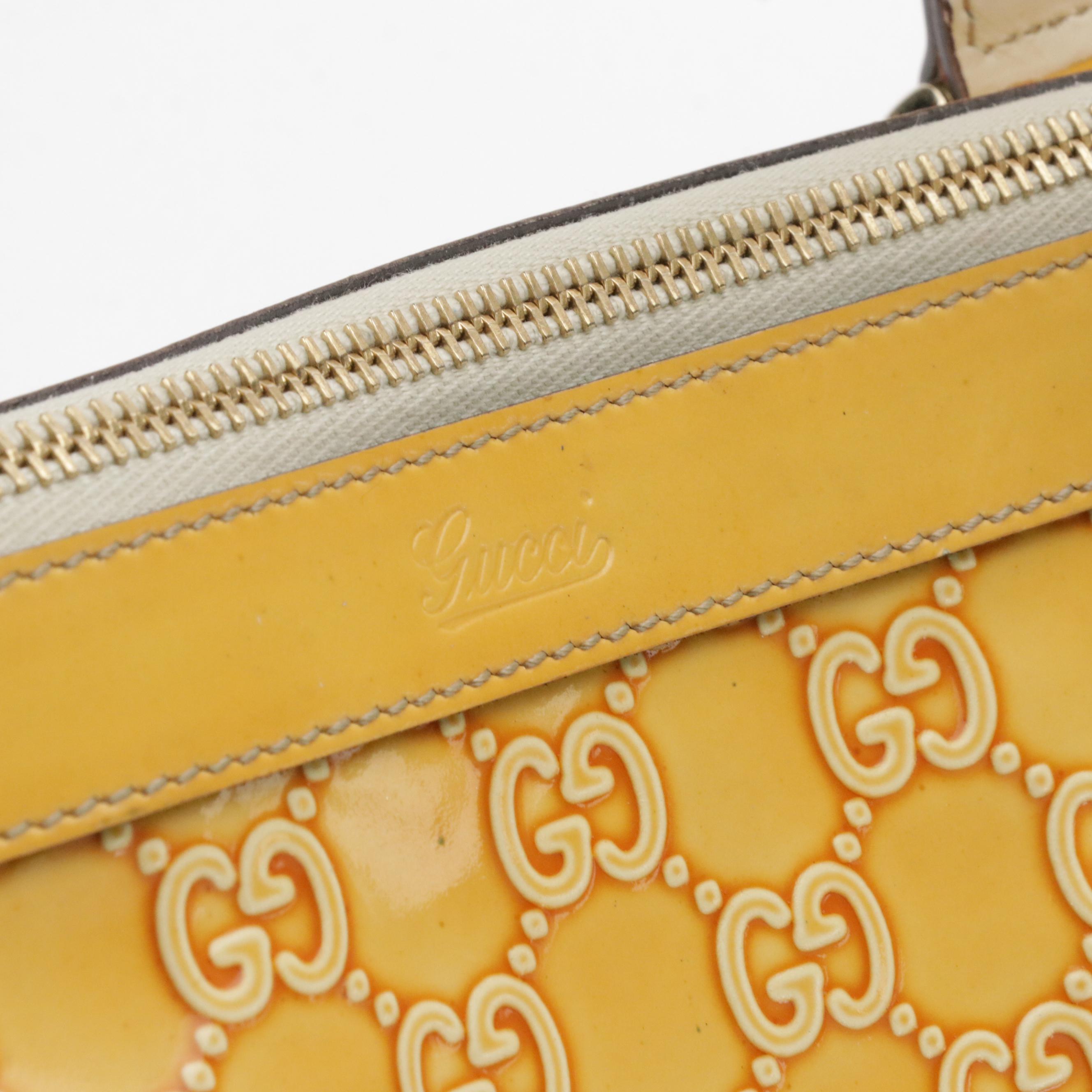 Gucci Abbey Medium Zip Tote in Guccissima Patent Leather