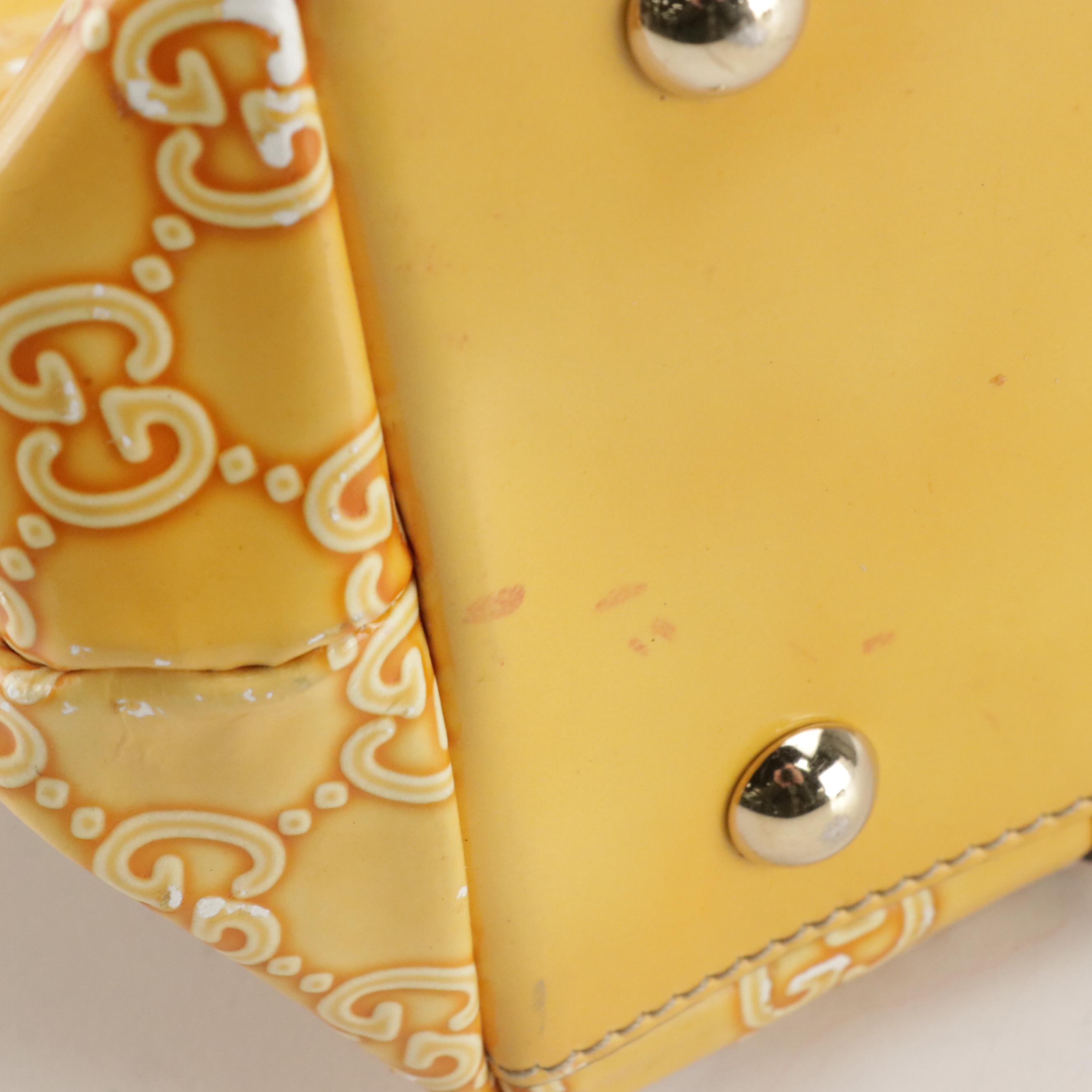 Gucci Abbey Medium Zip Tote in Guccissima Patent Leather