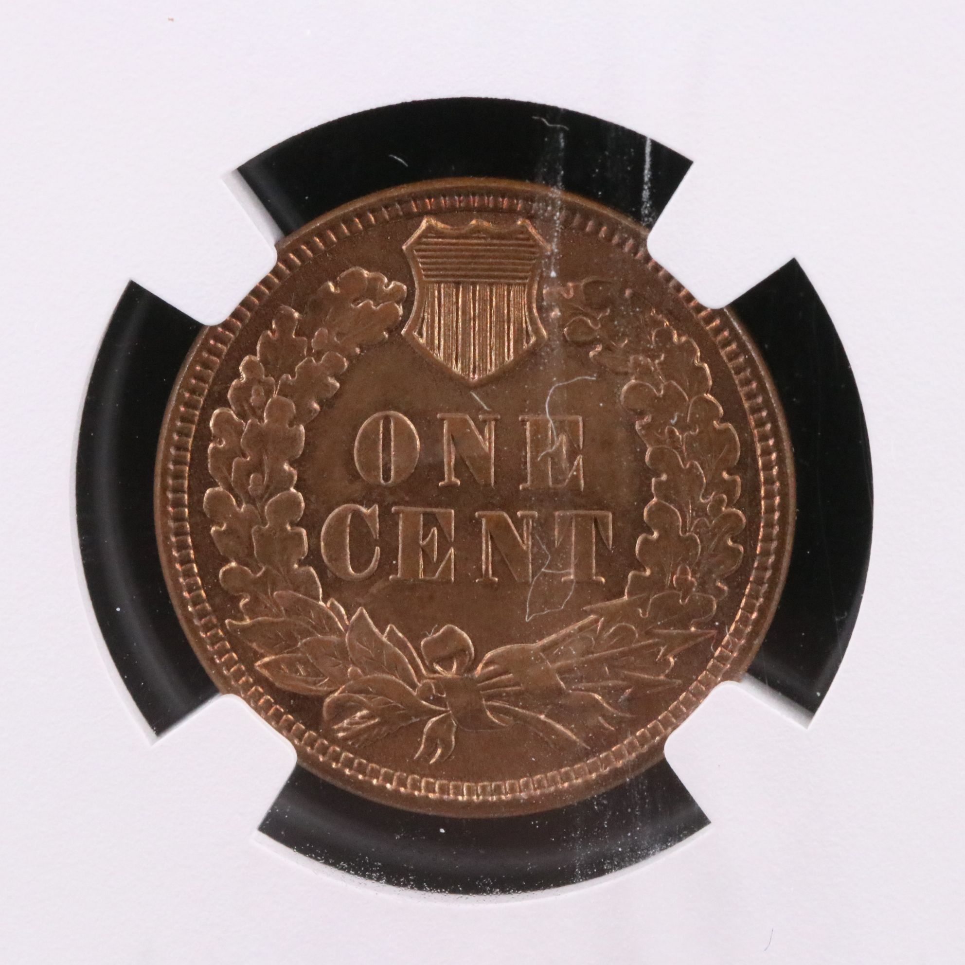 NGC Graded MS63 RB 1909 Indian Cent