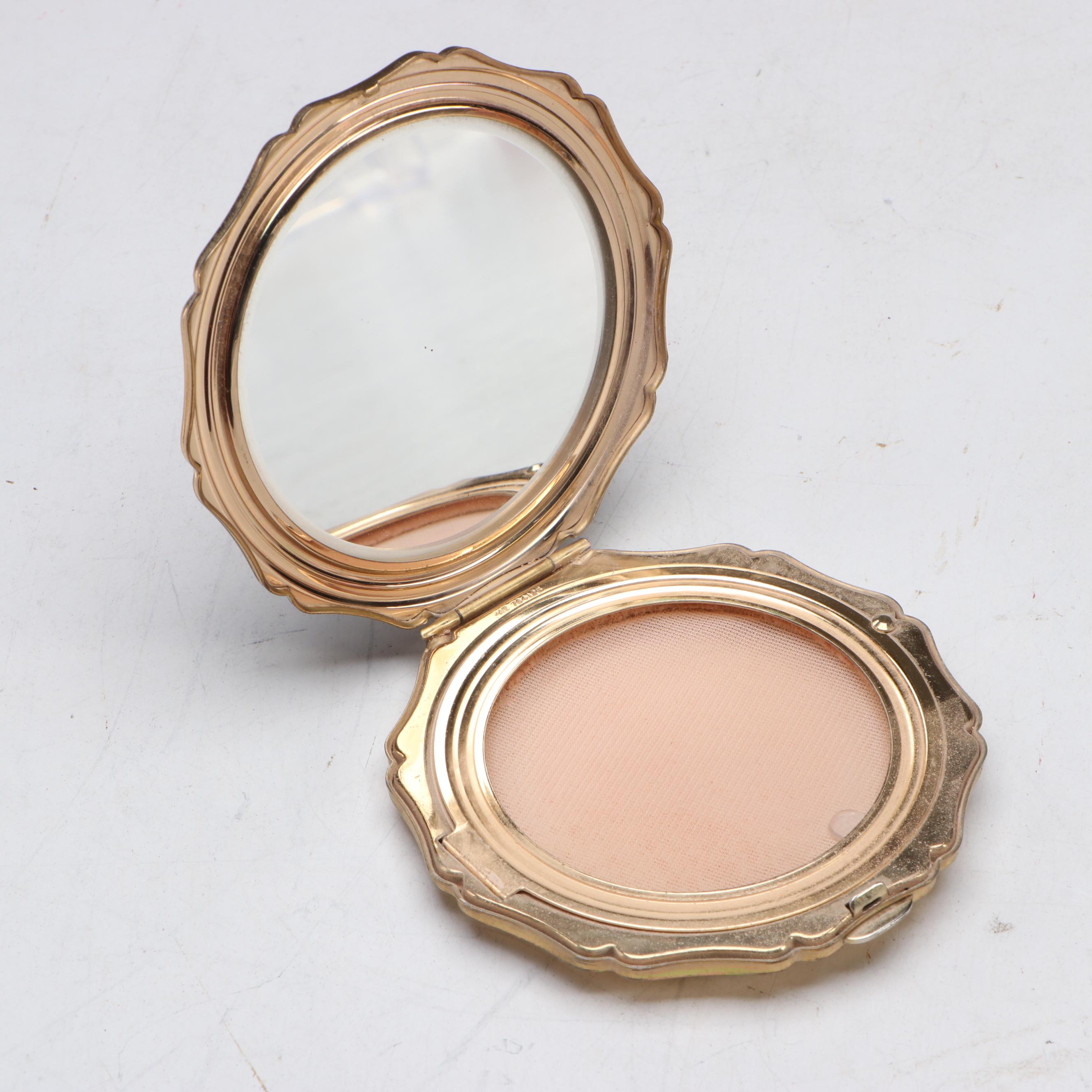 Stratton Metal and Enamel Powder Compacts with Other Stand and Compact