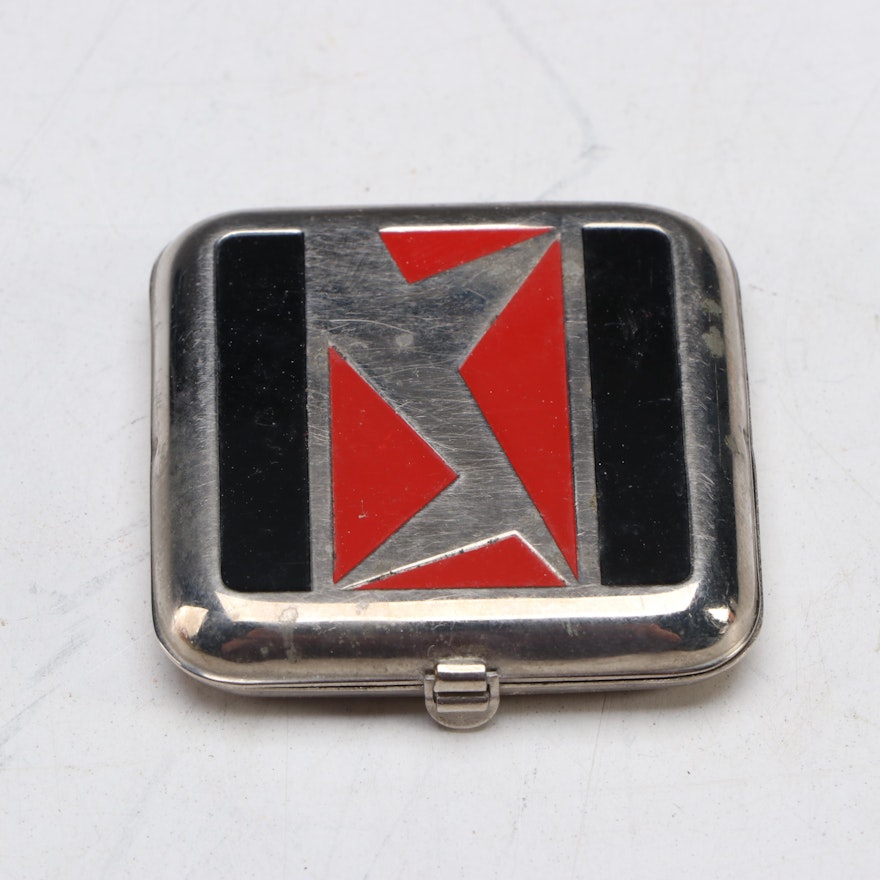 Stratton Metal and Enamel Powder Compacts with Other Stand and Compact ...