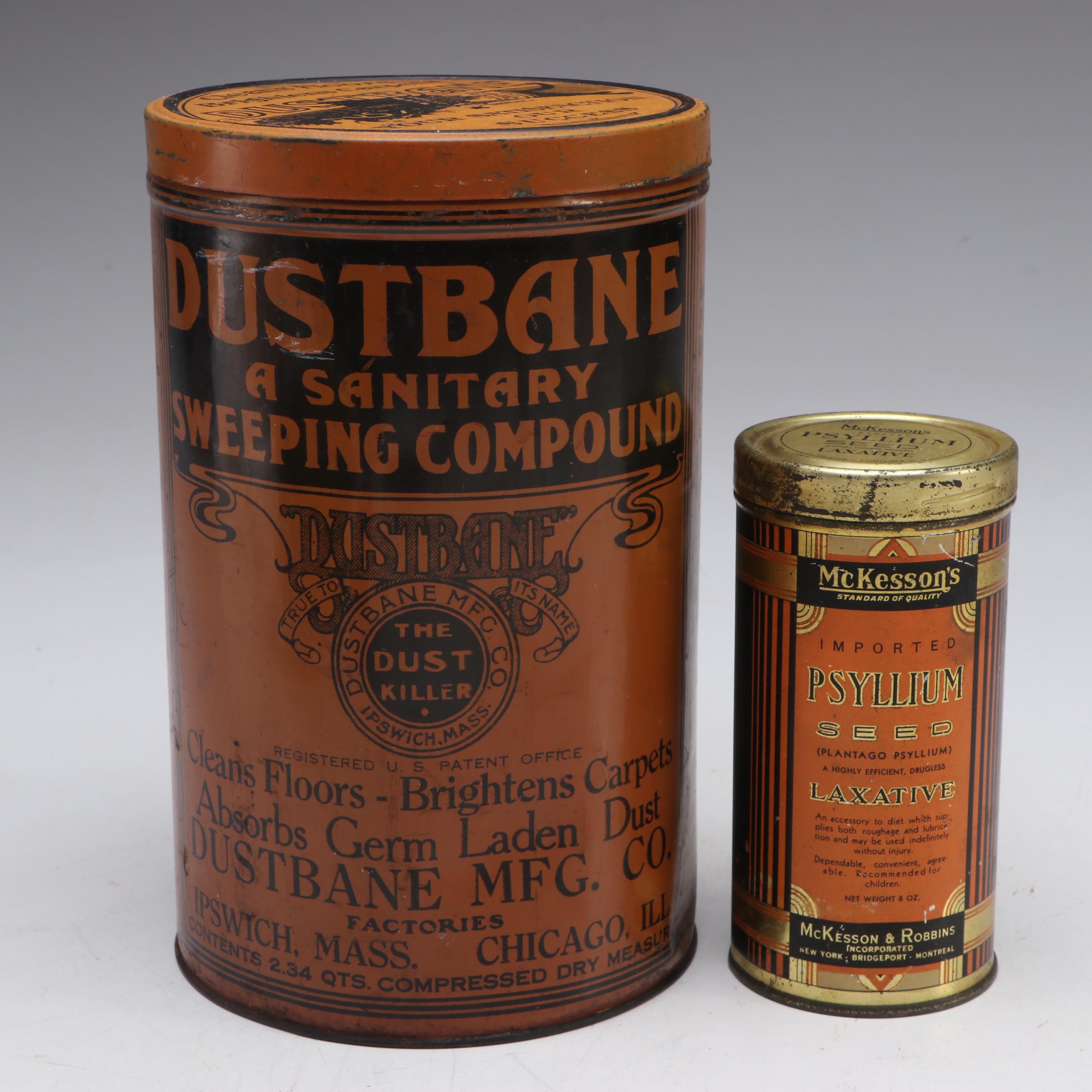 Somers Bros. with Other Tins and Canisters, Late 19th/Early 20th C.