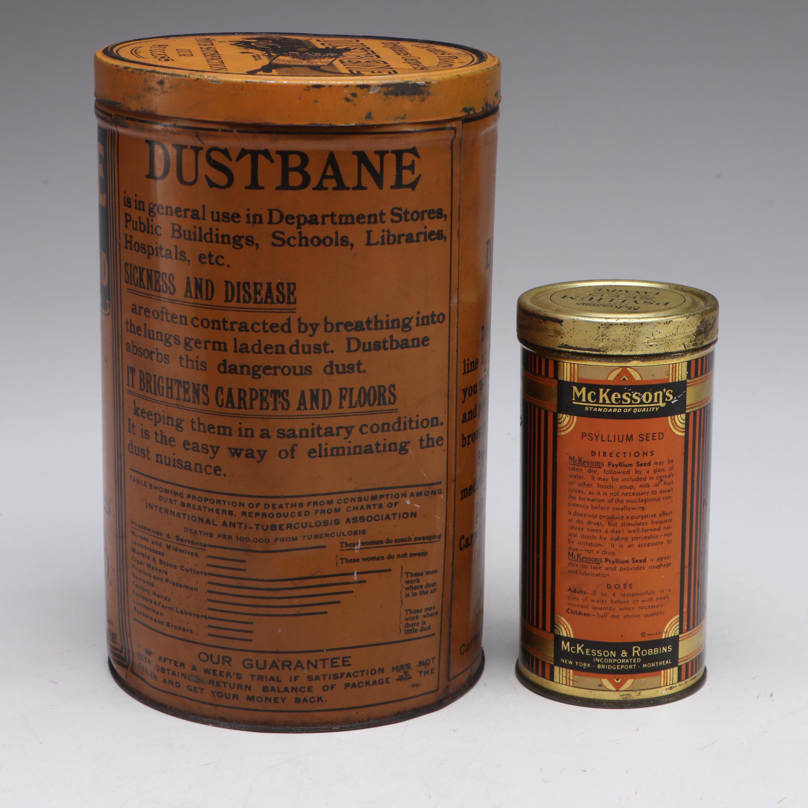 Somers Bros. with Other Tins and Canisters, Late 19th/Early 20th C.