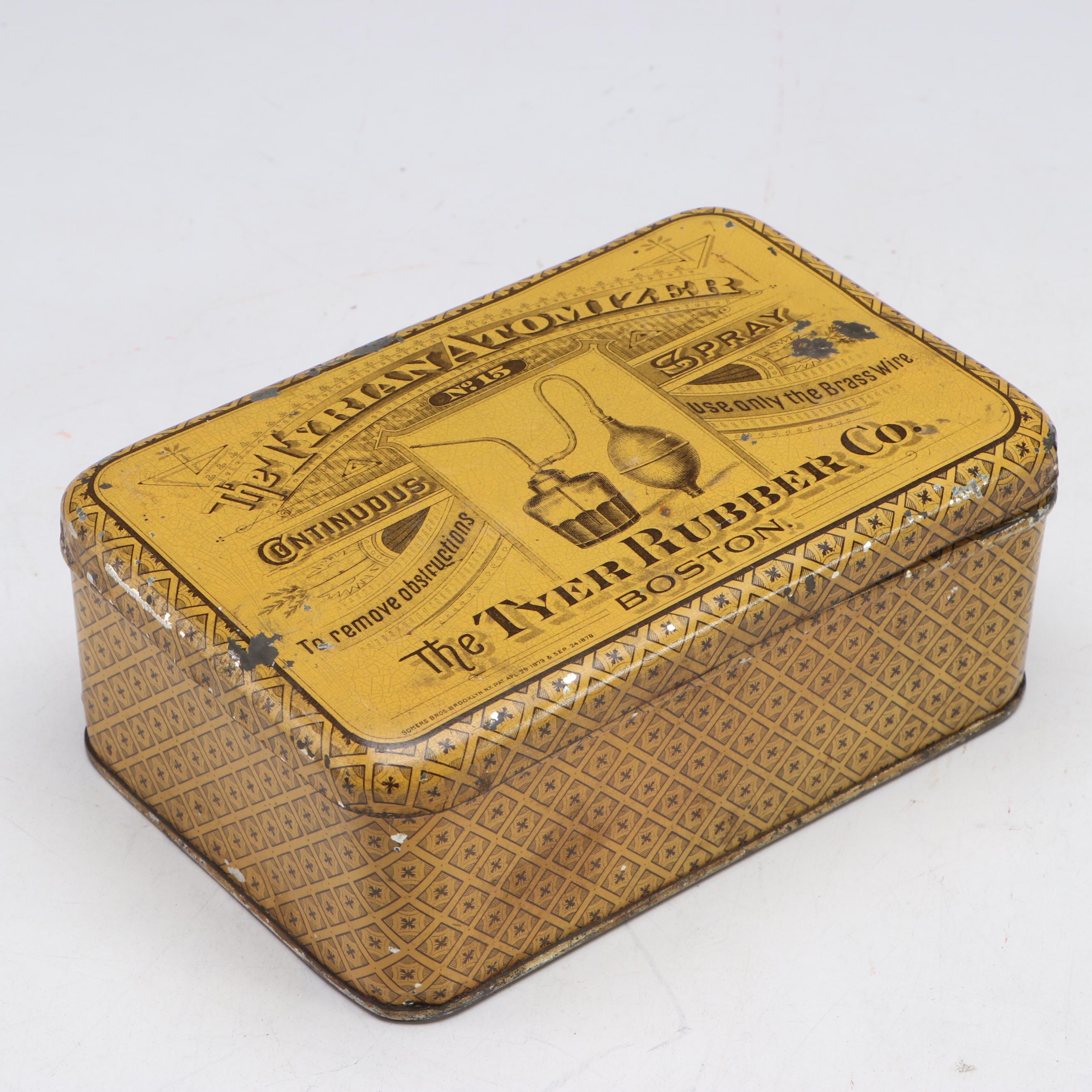 Somers Bros. with Other Tins and Canisters, Late 19th/Early 20th C.