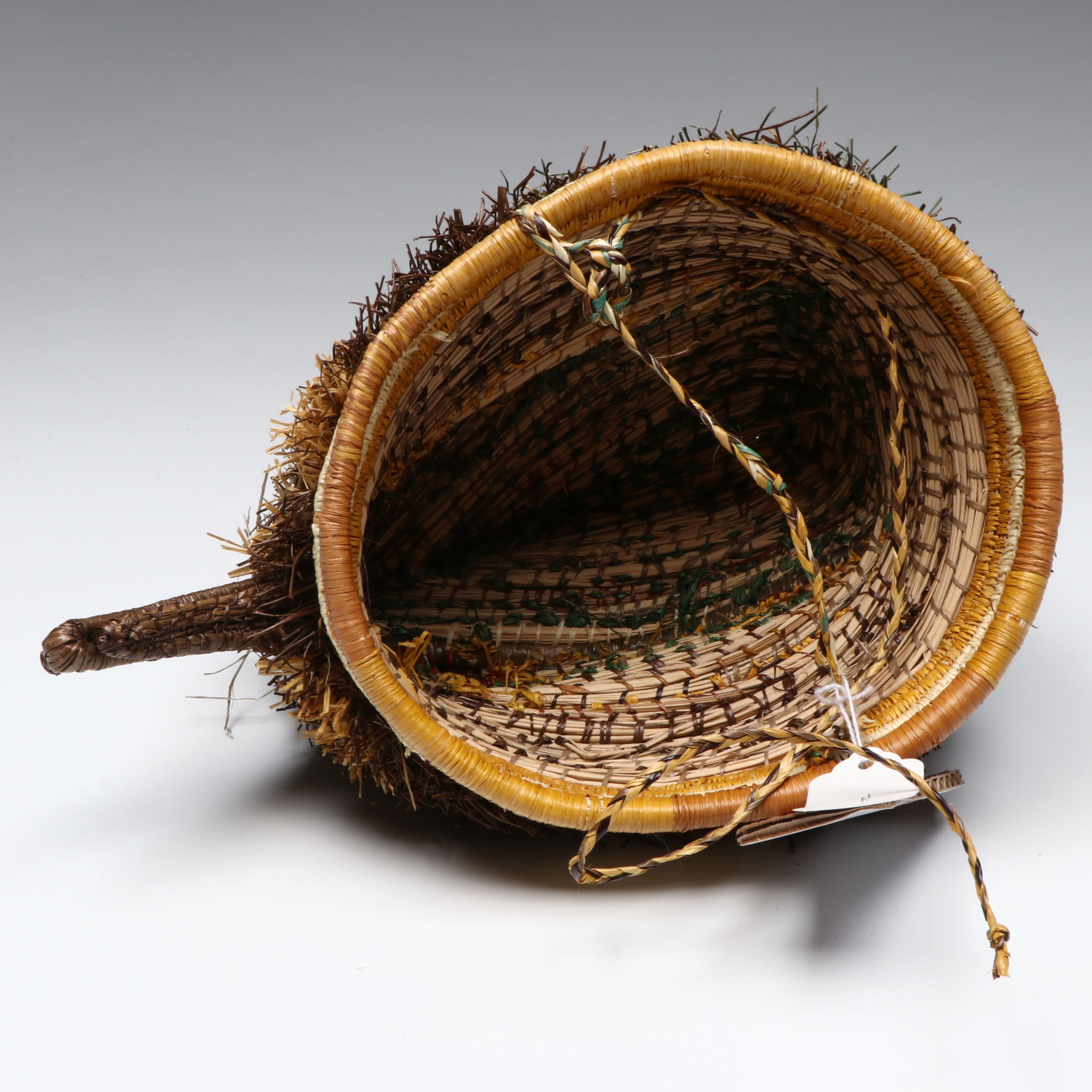 Panamanian Emberá-Wounaan Chunga and Nahuala Fiber Basketry Bird Masks