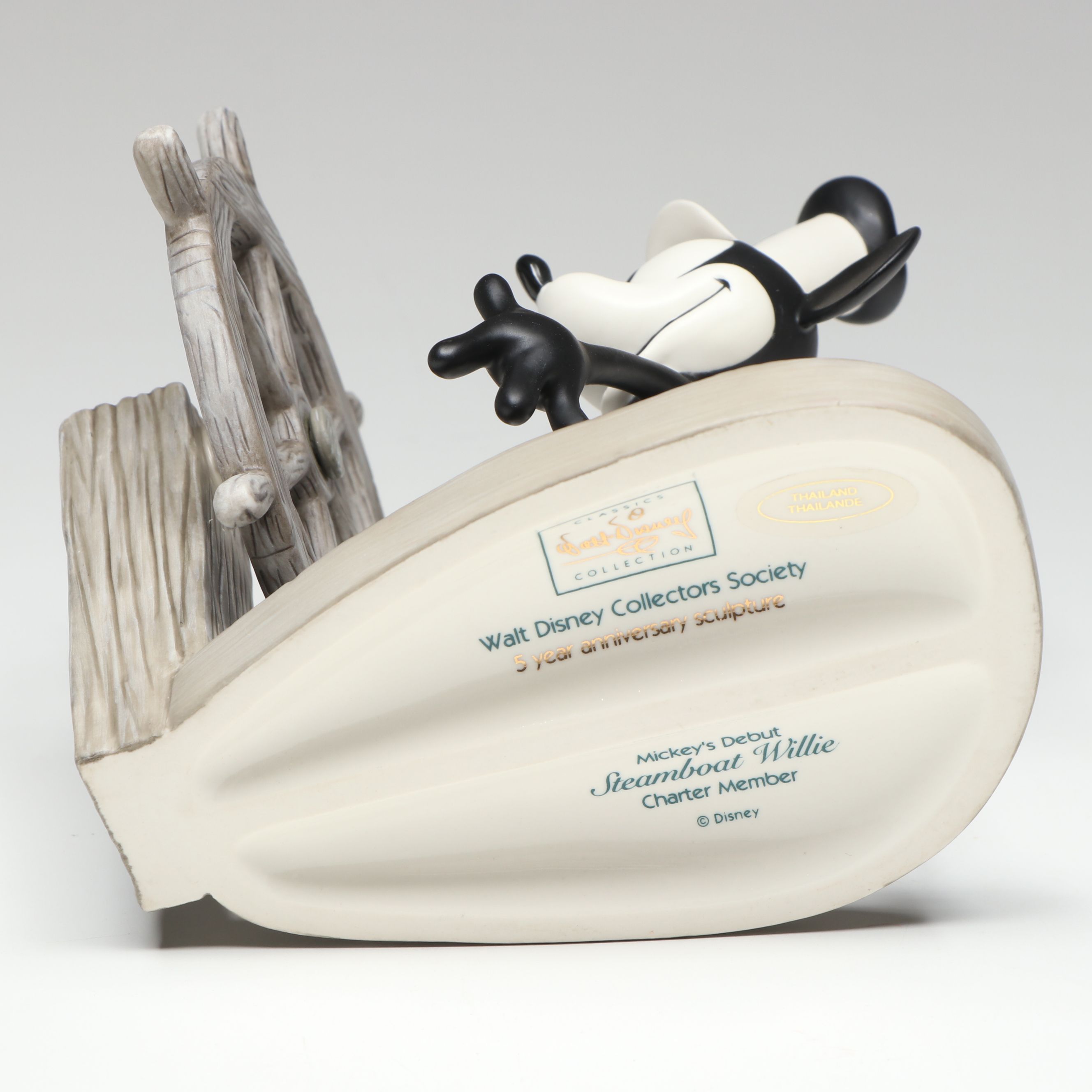 Disney Collectors Society "Steamboat Willie" and "The Wise Little Hen" Figures