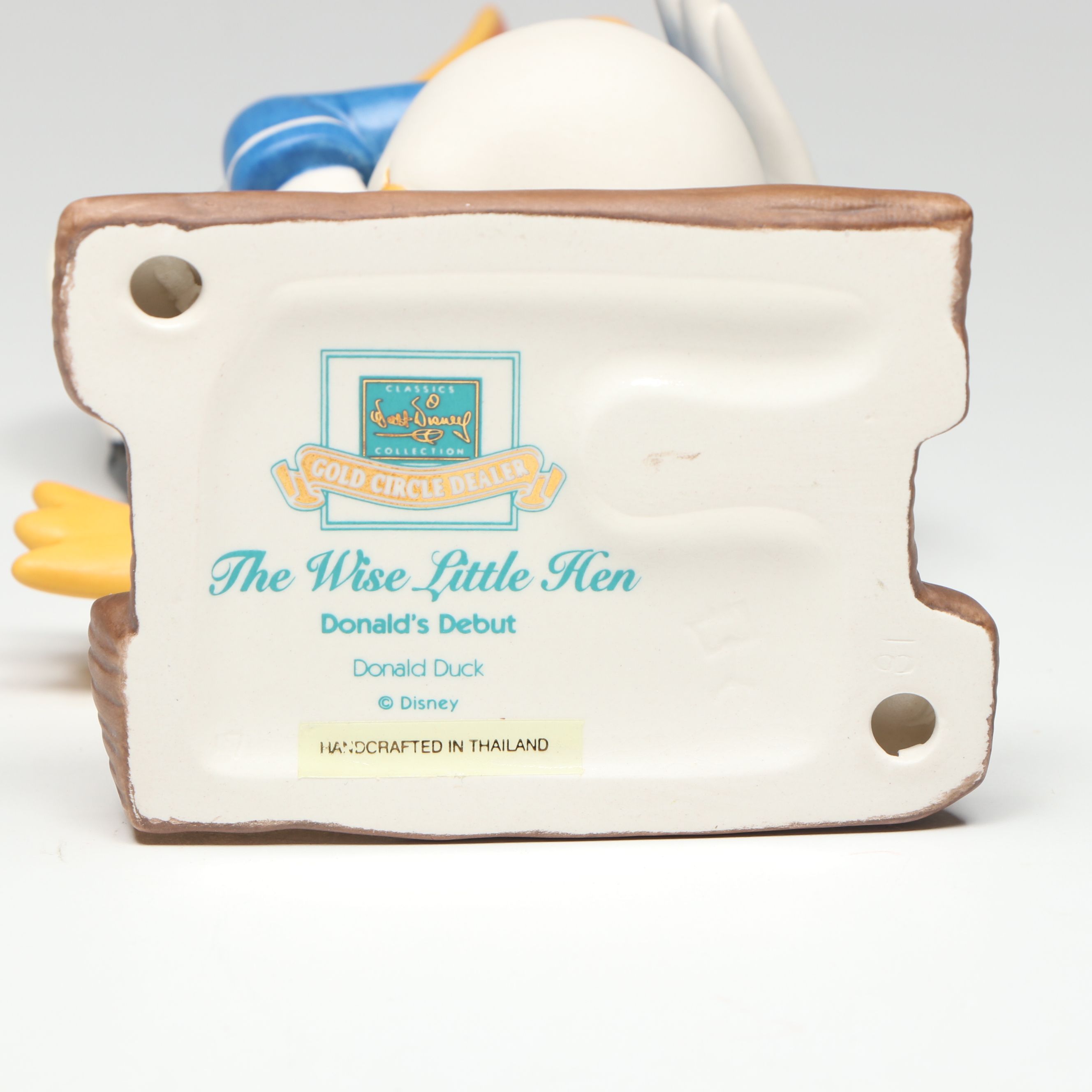 Disney Collectors Society "Steamboat Willie" and "The Wise Little Hen" Figures