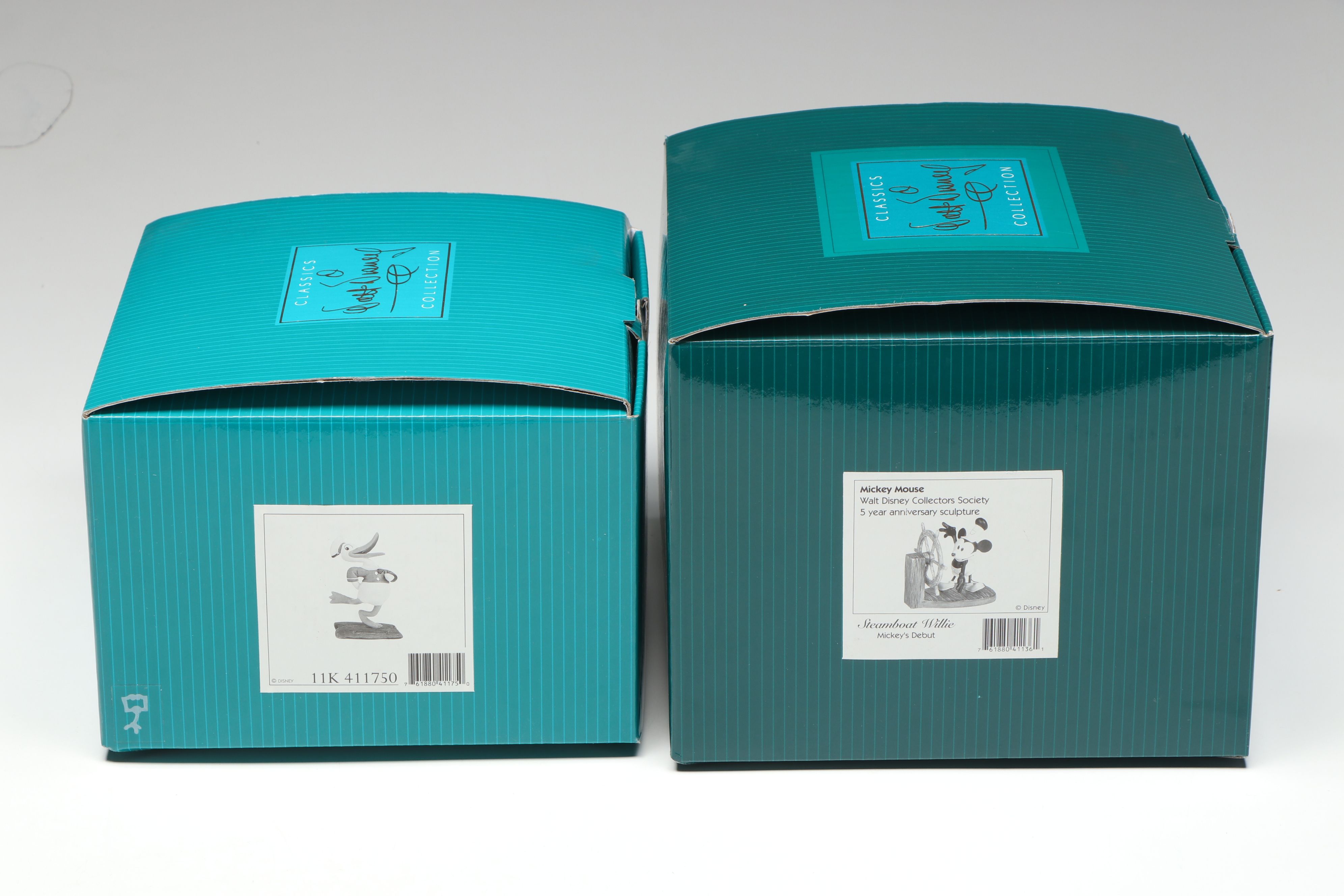 Disney Collectors Society "Steamboat Willie" and "The Wise Little Hen" Figures