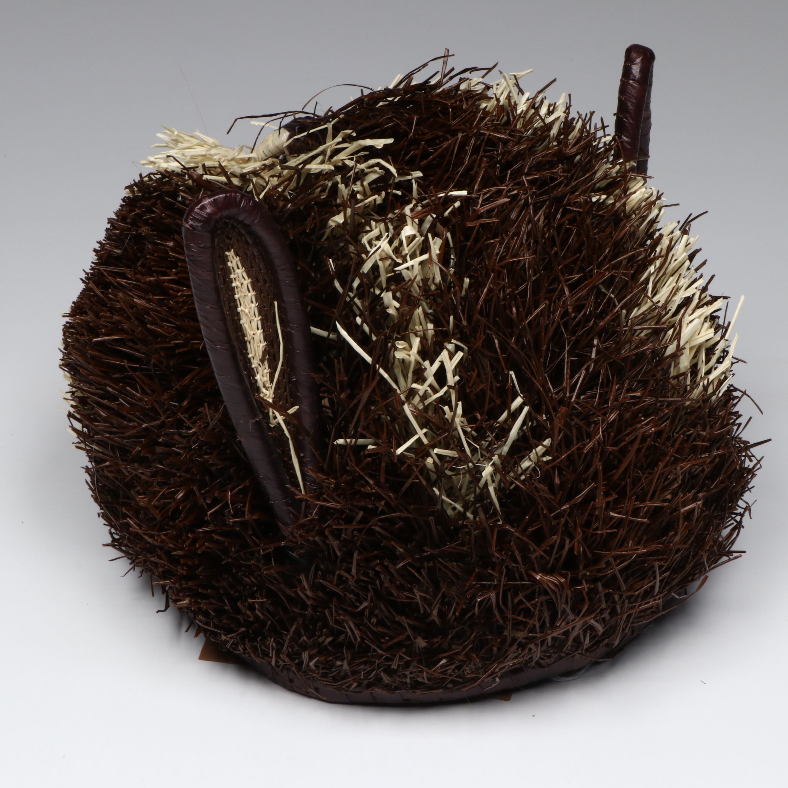 Panamanian Emberá-Wounaan Chunga Fiber Sheep and Porcupine Basketry Masks