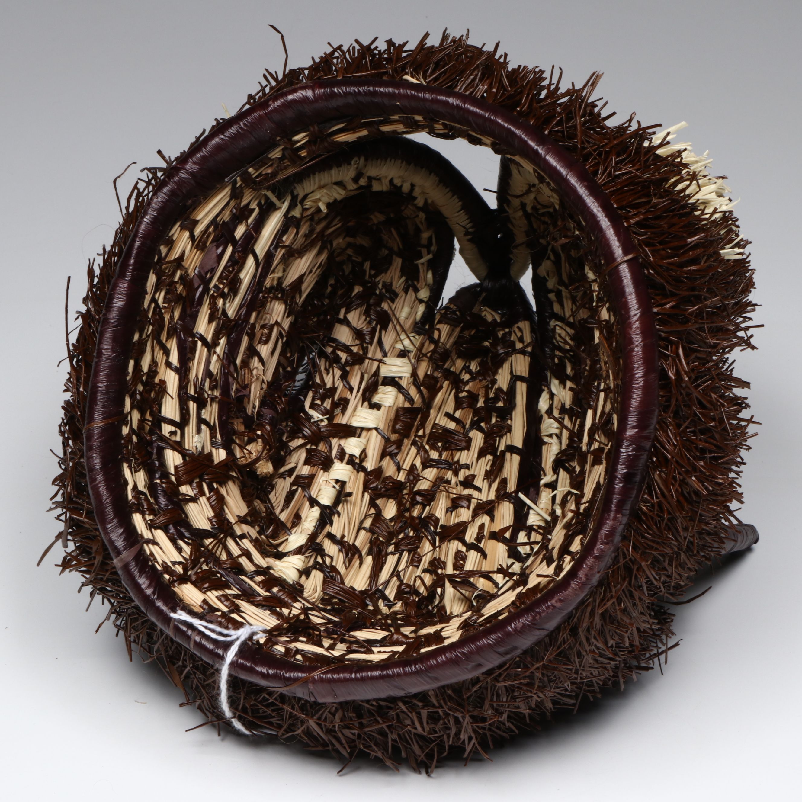 Panamanian Emberá-Wounaan Chunga Fiber Sheep and Porcupine Basketry Masks