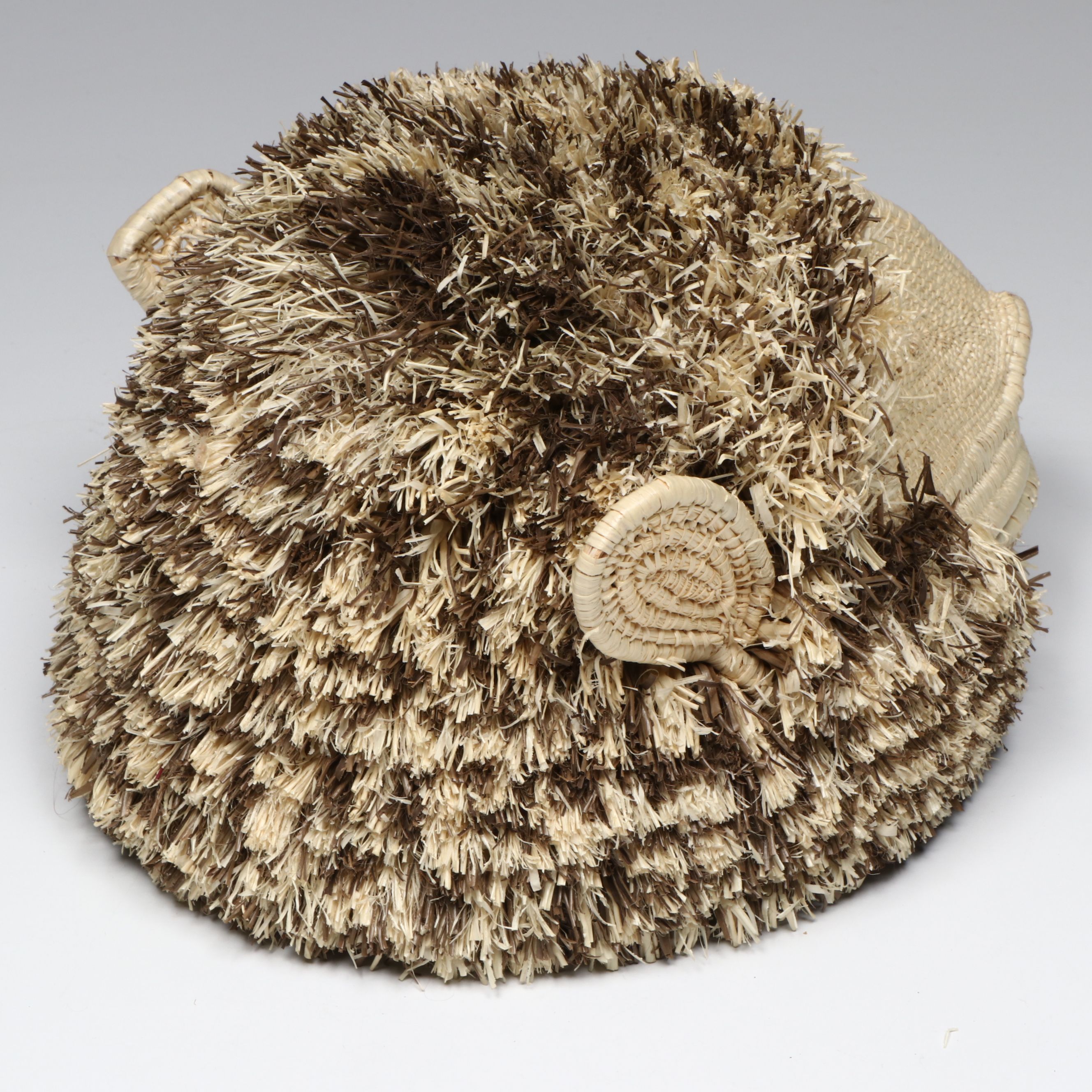 Panamanian Emberá-Wounaan Chunga Fiber Sheep and Porcupine Basketry Masks