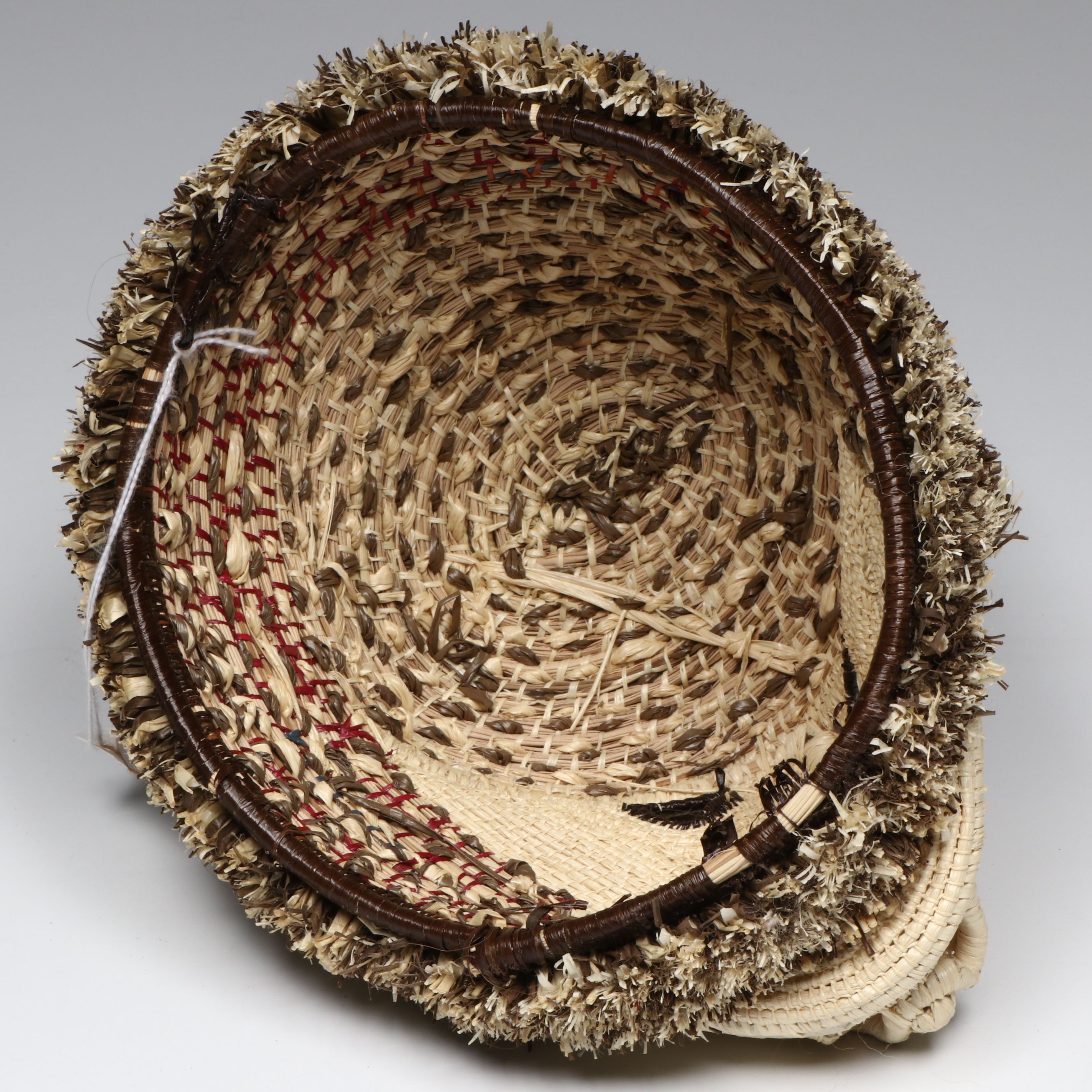 Panamanian Emberá-Wounaan Chunga Fiber Sheep and Porcupine Basketry Masks