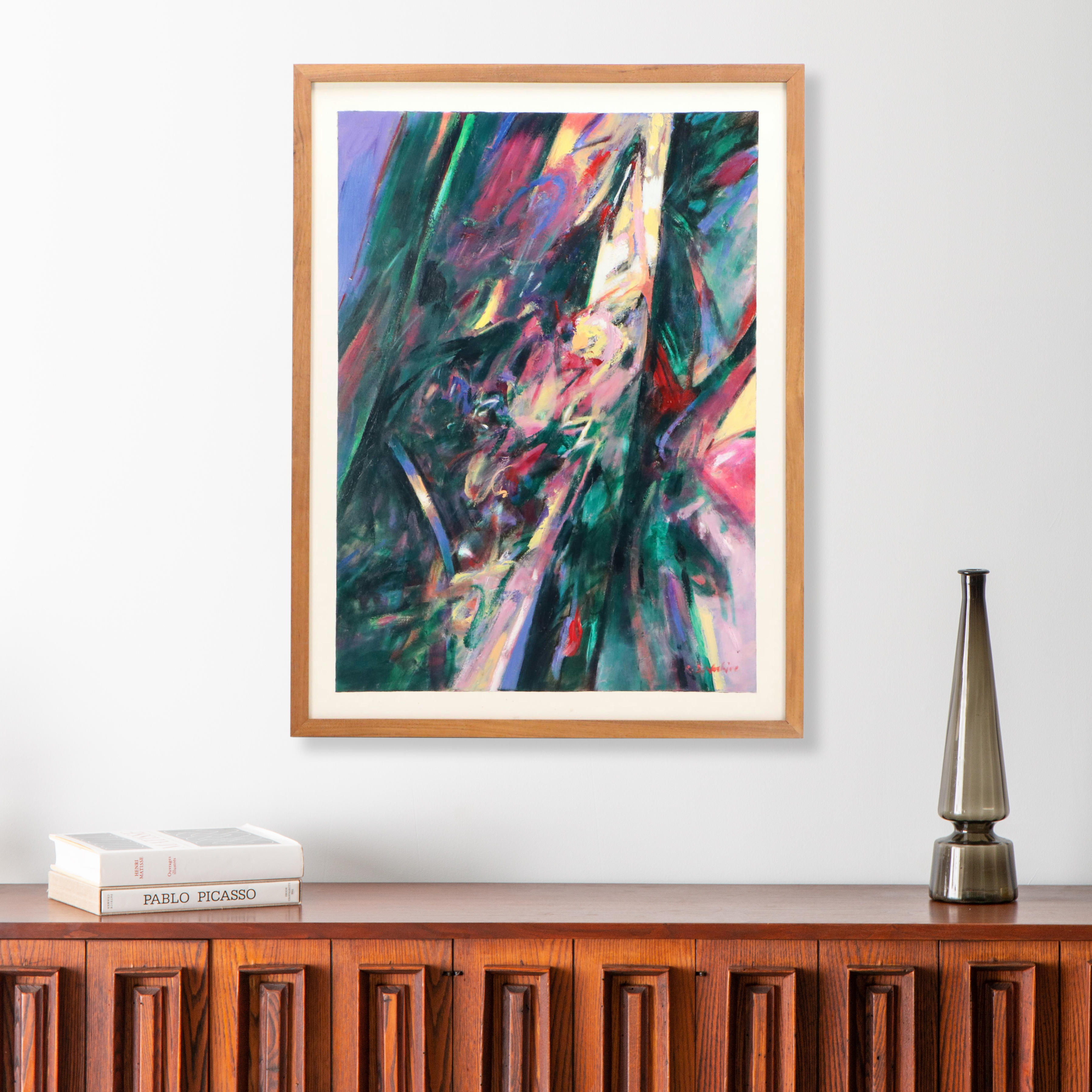 Robert Berkshire Abstract Expressionist Oil Painting