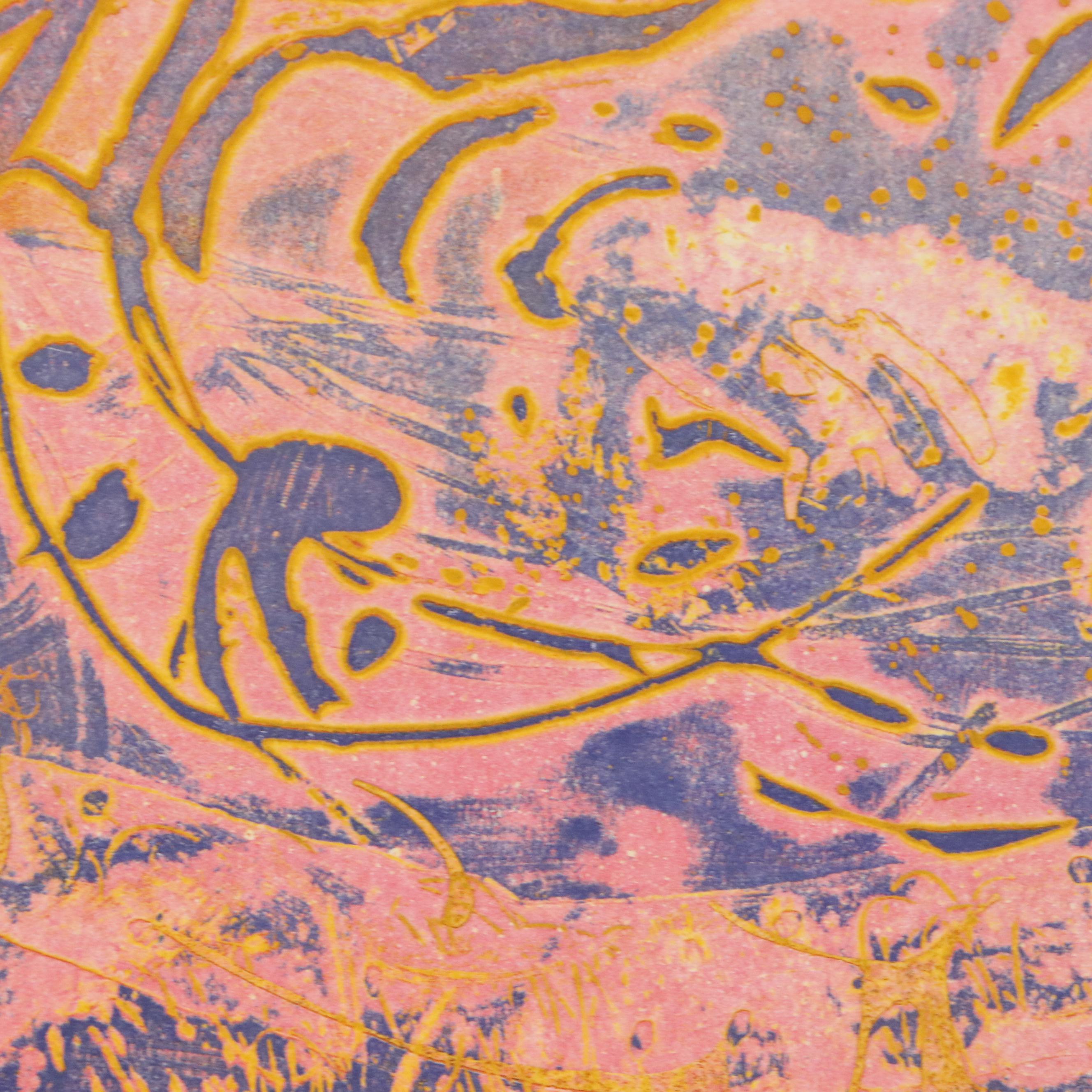 Walter Sorge Color Etching with Aquatint "Seated Figure," 20th Century