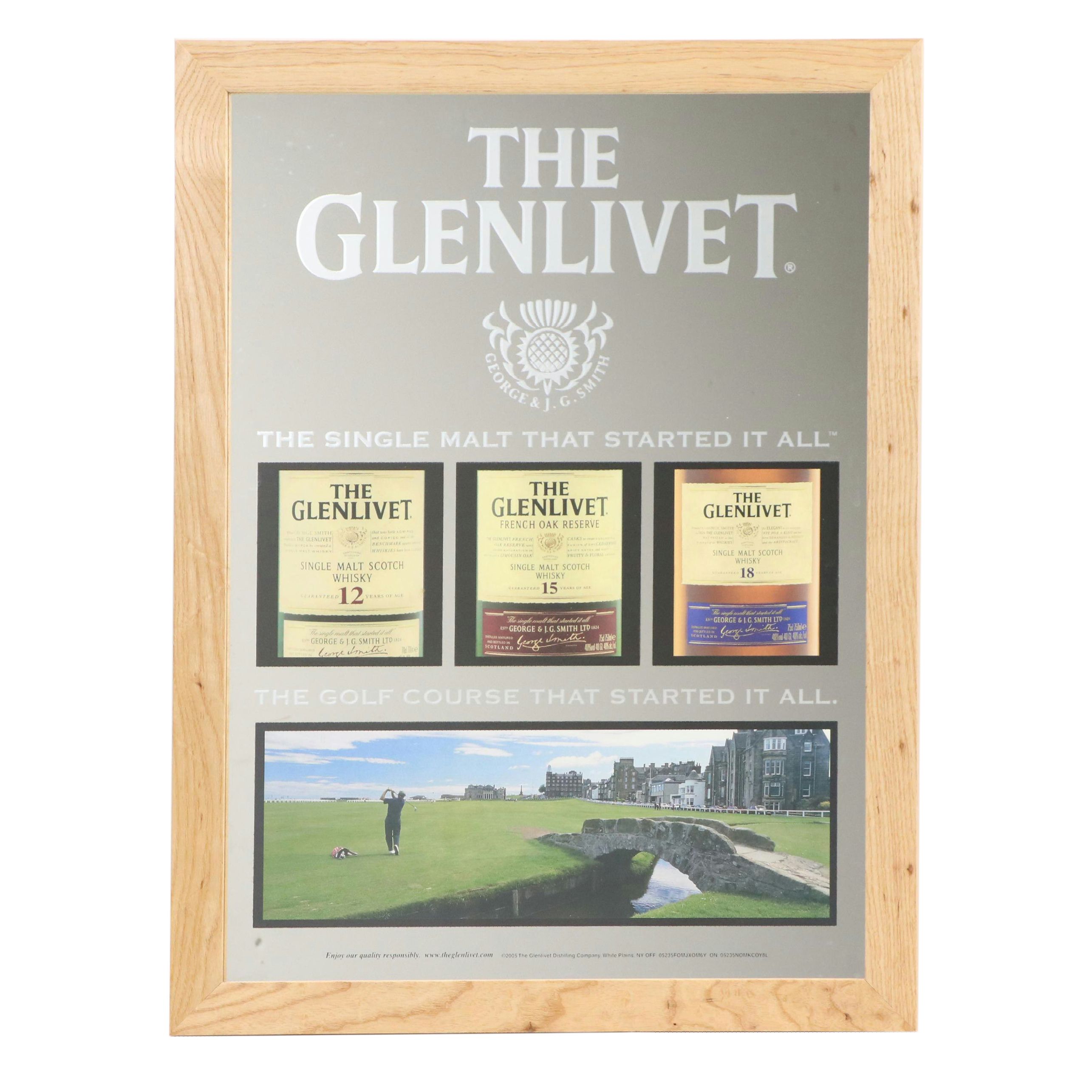 The Glenlivet Mirrored Bar Sign, 21st Century
