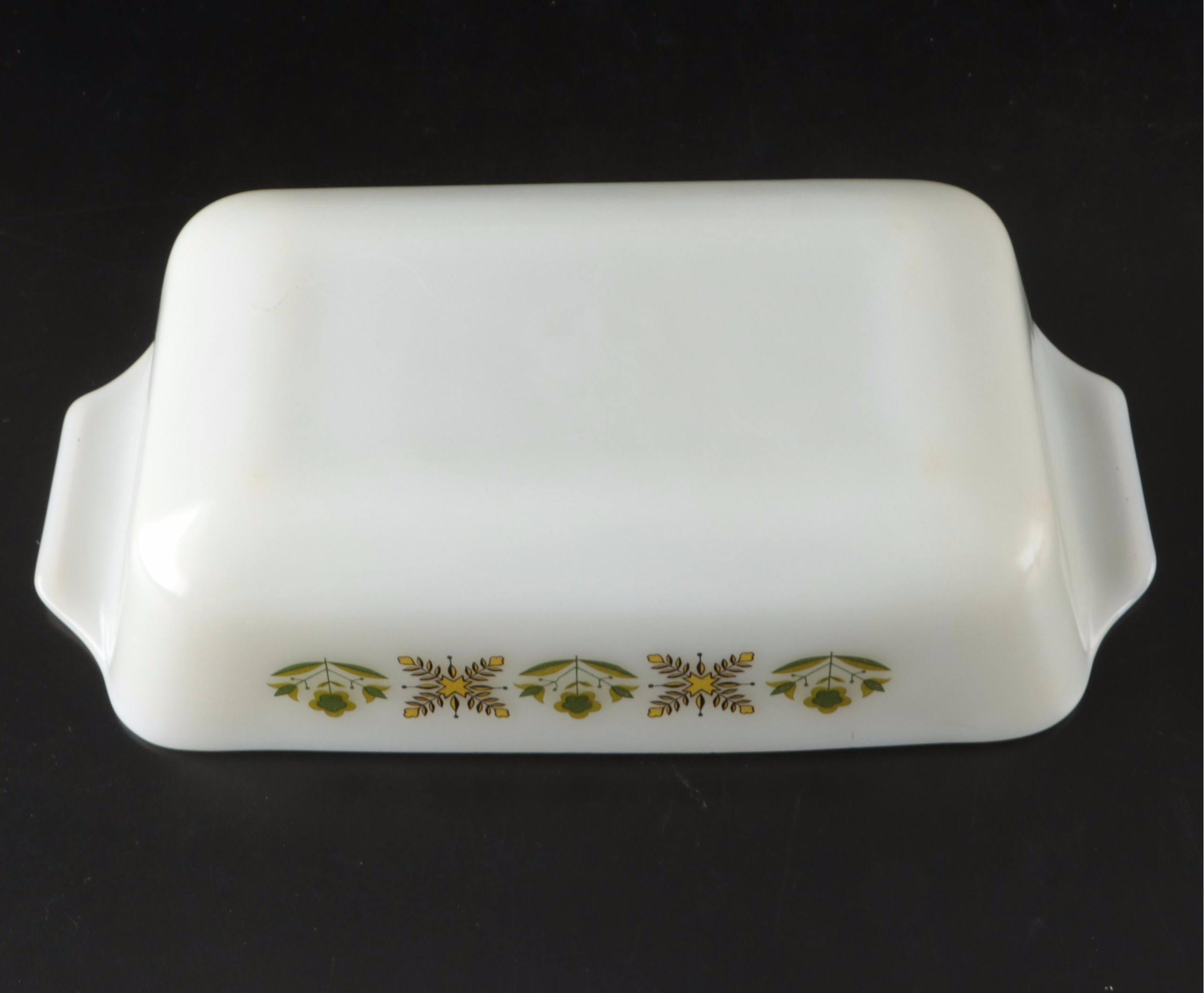 Anchor Hocking "Fire-King" Glass Bakeware and CorningWare "French White" Dishes