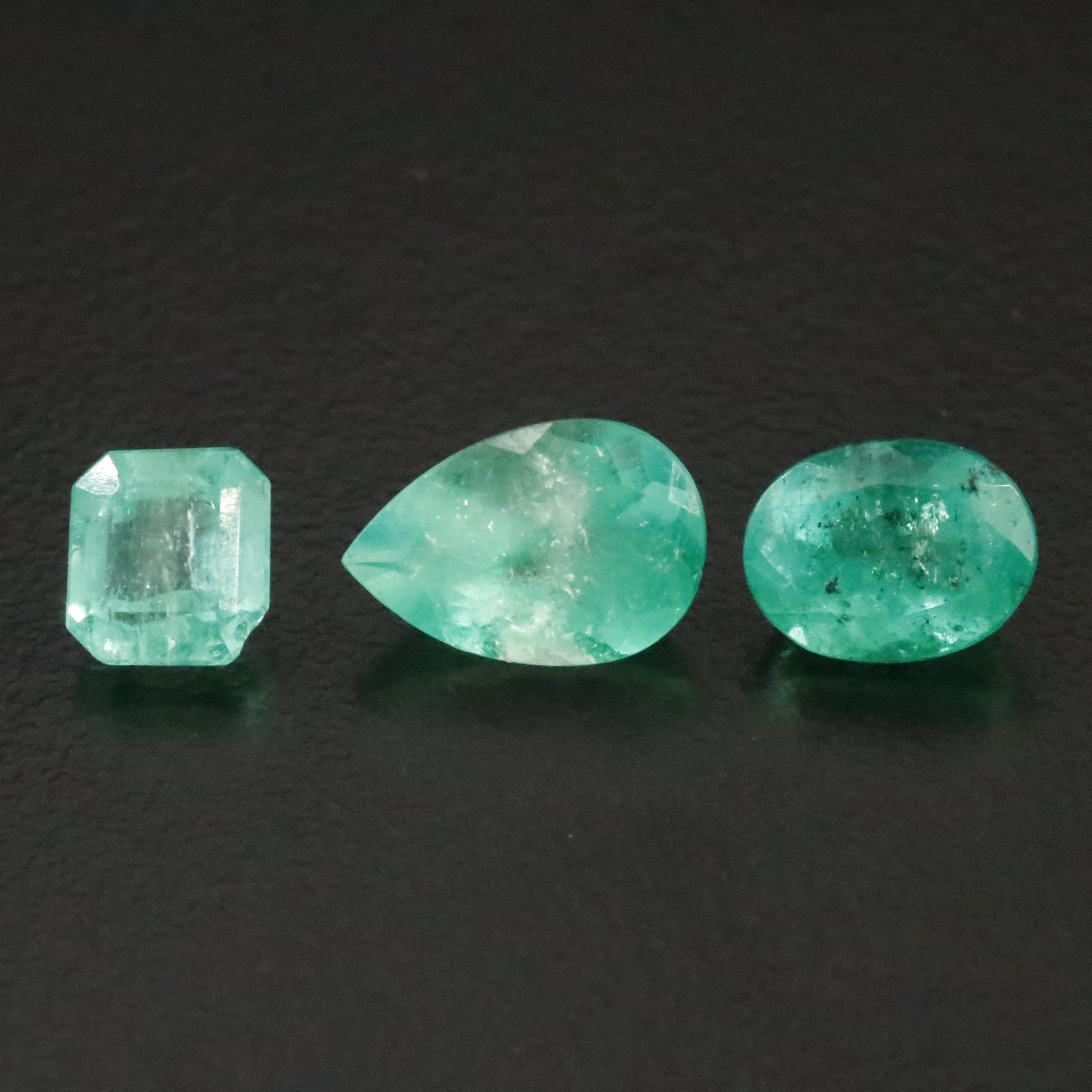 Loose 3.77 CTW Emeralds