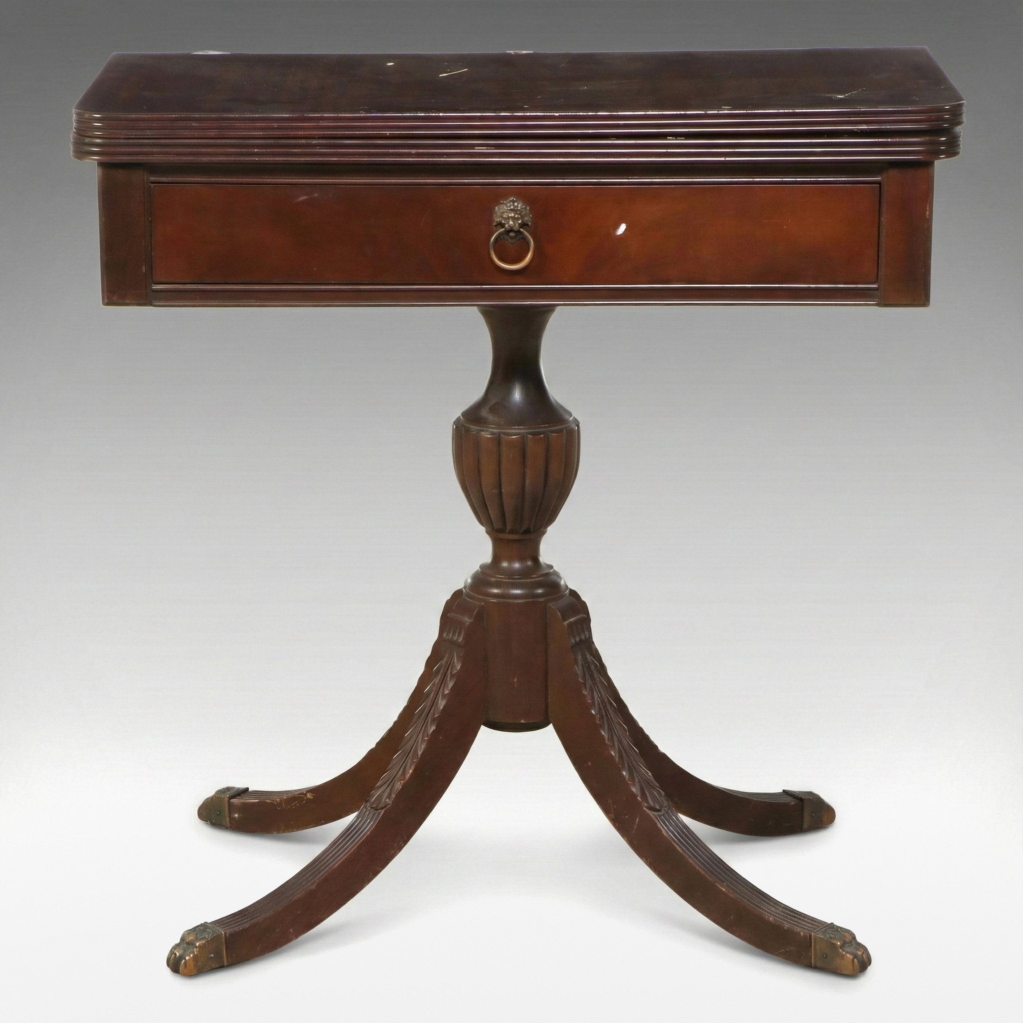 Federal Style Mahogany Card Table