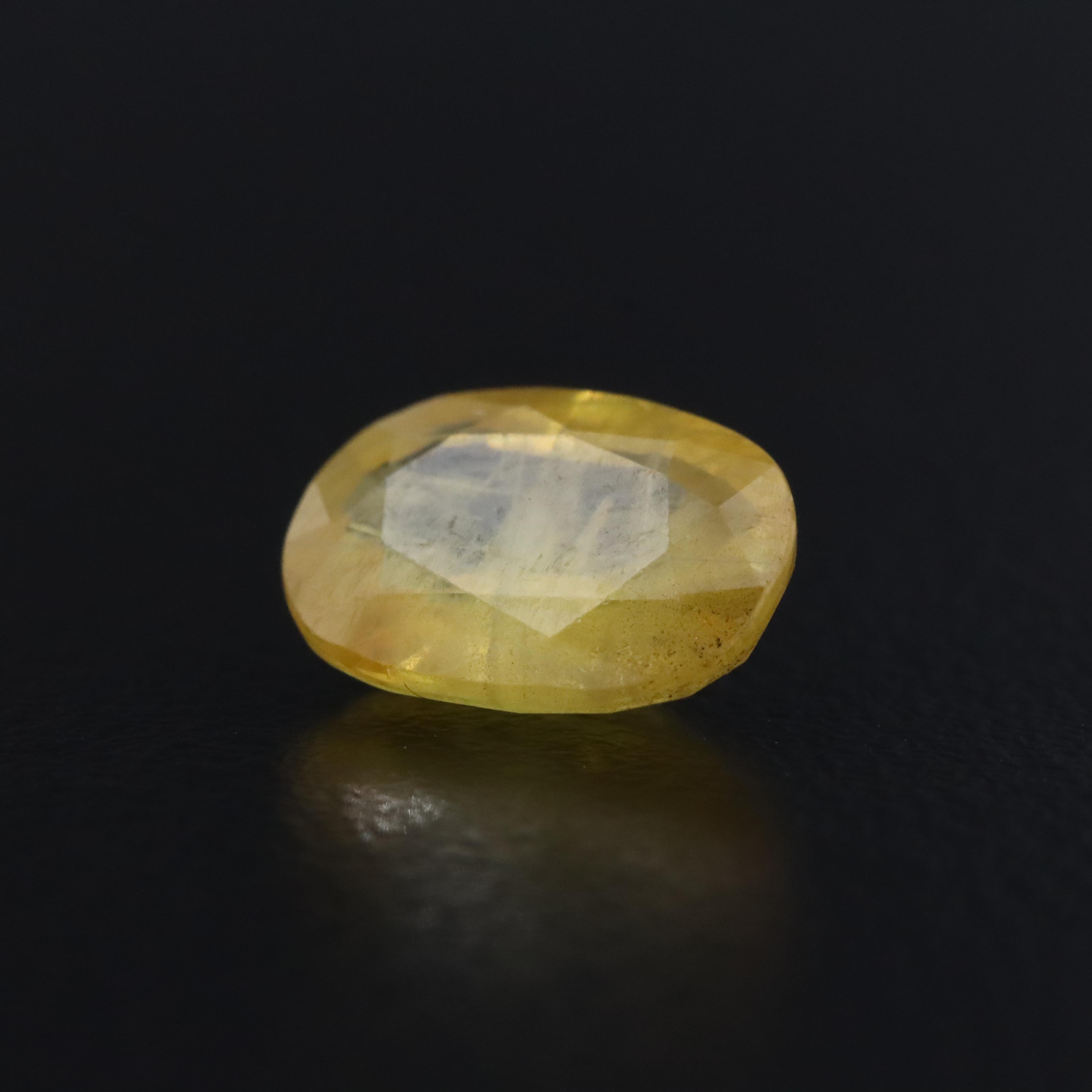 Loose 3.03 CT Yellow Sapphire