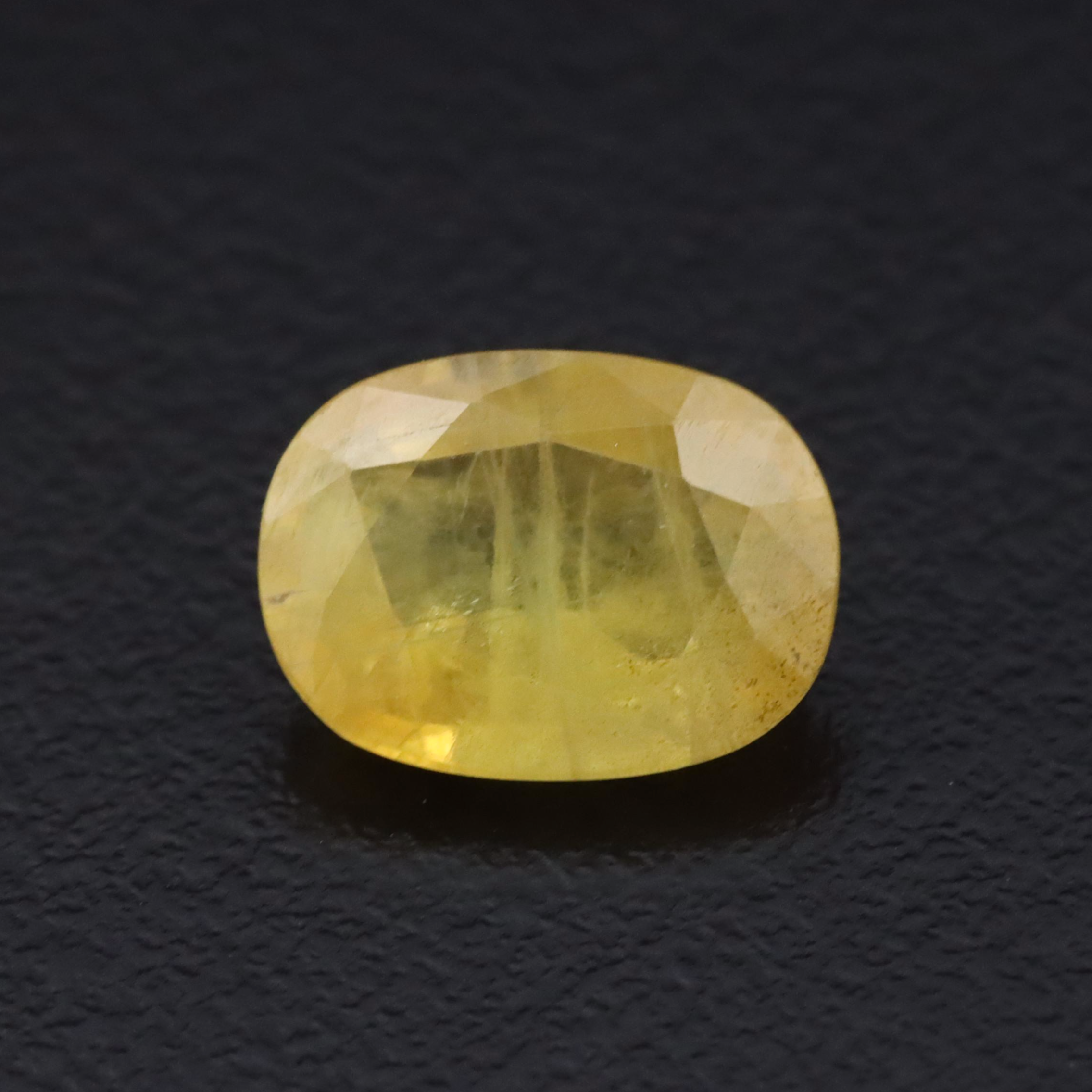 Loose 3.03 CT Yellow Sapphire