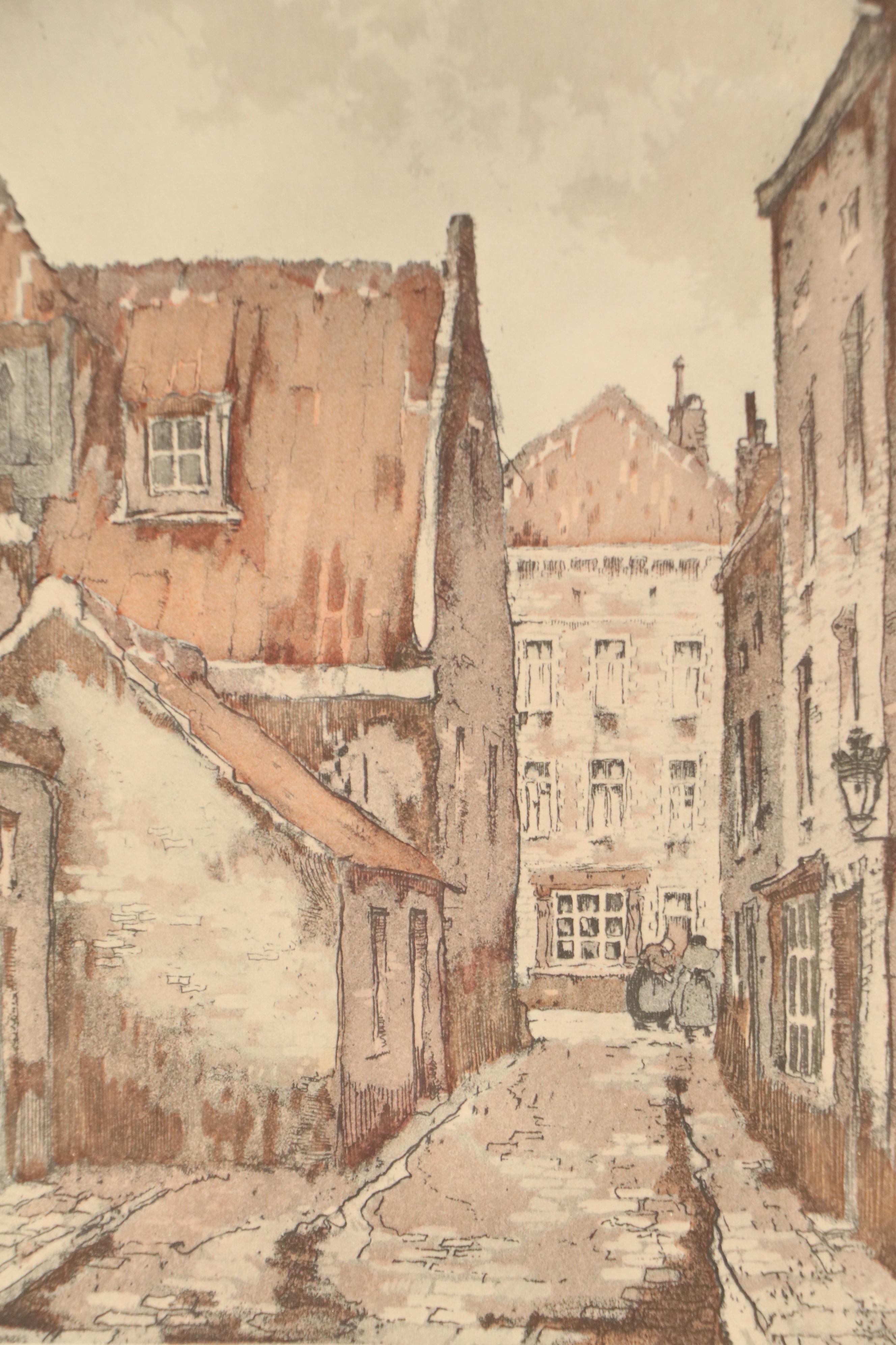 After Roger Hebbelinck "Belin" Offset Lithographs, Mid-20th Century