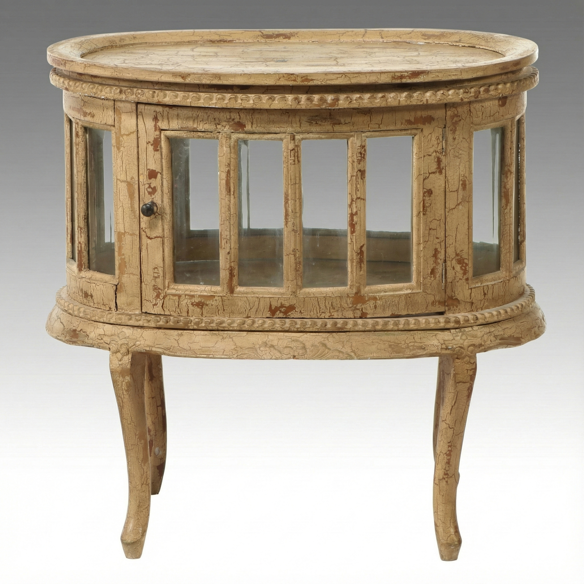 Louis XV Style Vitrine with Tray Top