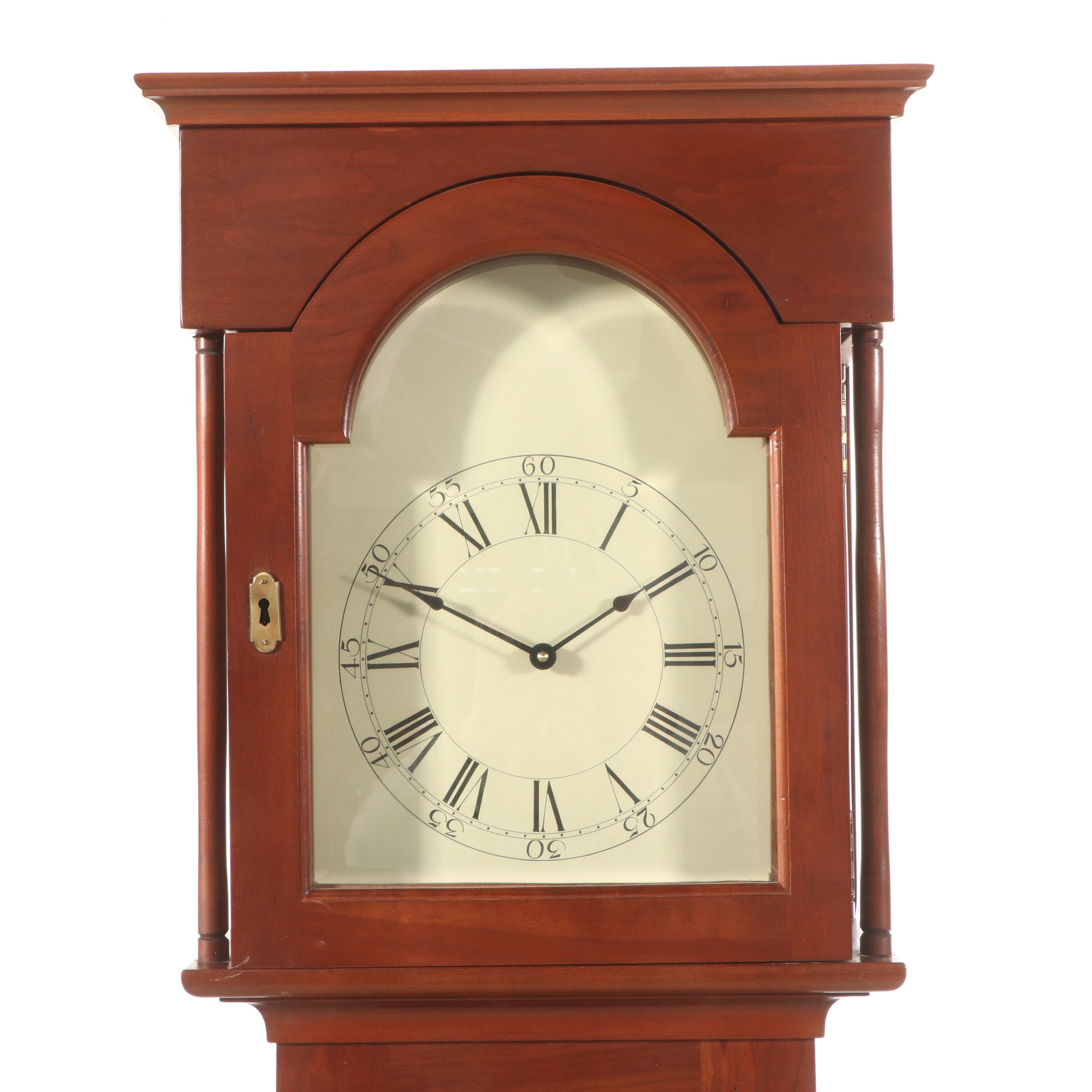 Federal Style Walnut Finish Longcase Clock, 21st Century