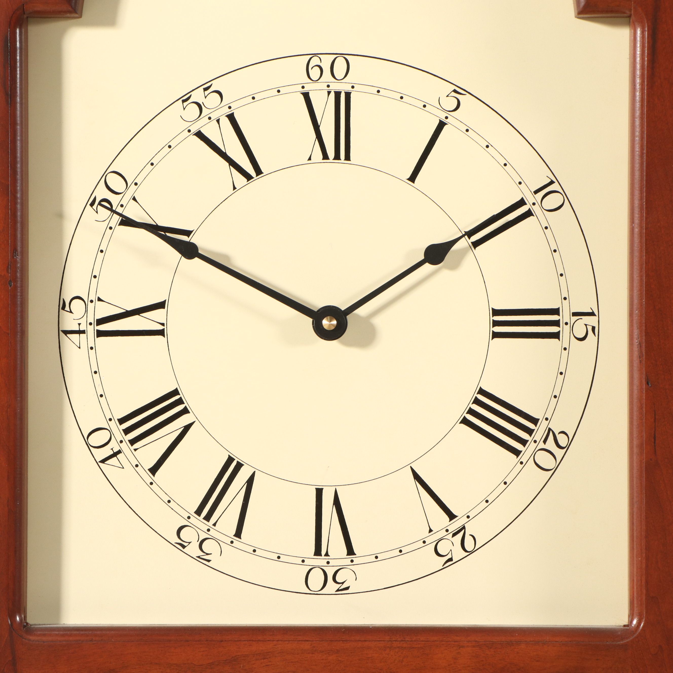 Federal Style Walnut Finish Longcase Clock, 21st Century