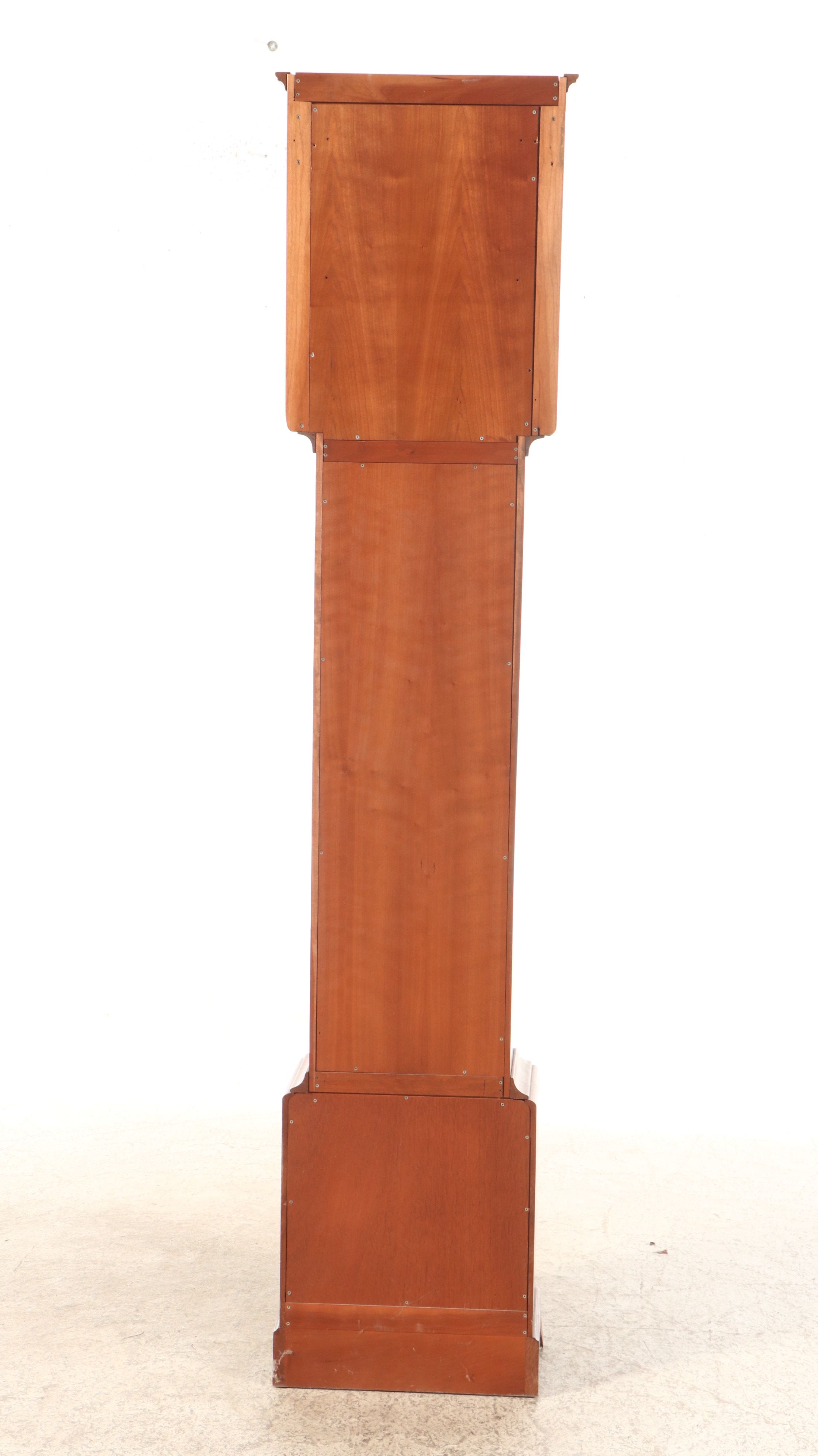Federal Style Walnut Finish Longcase Clock, 21st Century