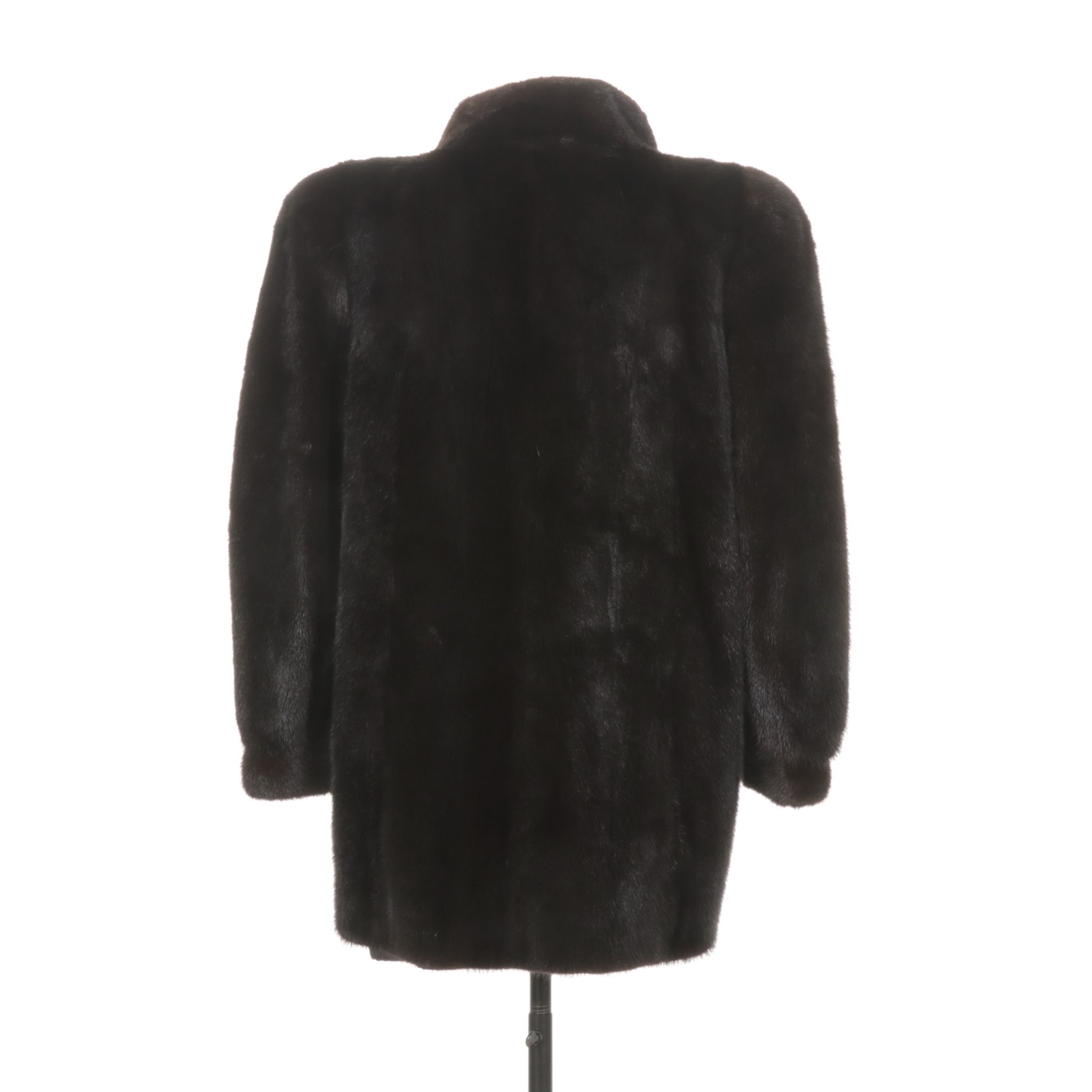 Dark Mahogany Mink Fur Jacket by Thorpe Furs, Mid-Late 20th C.