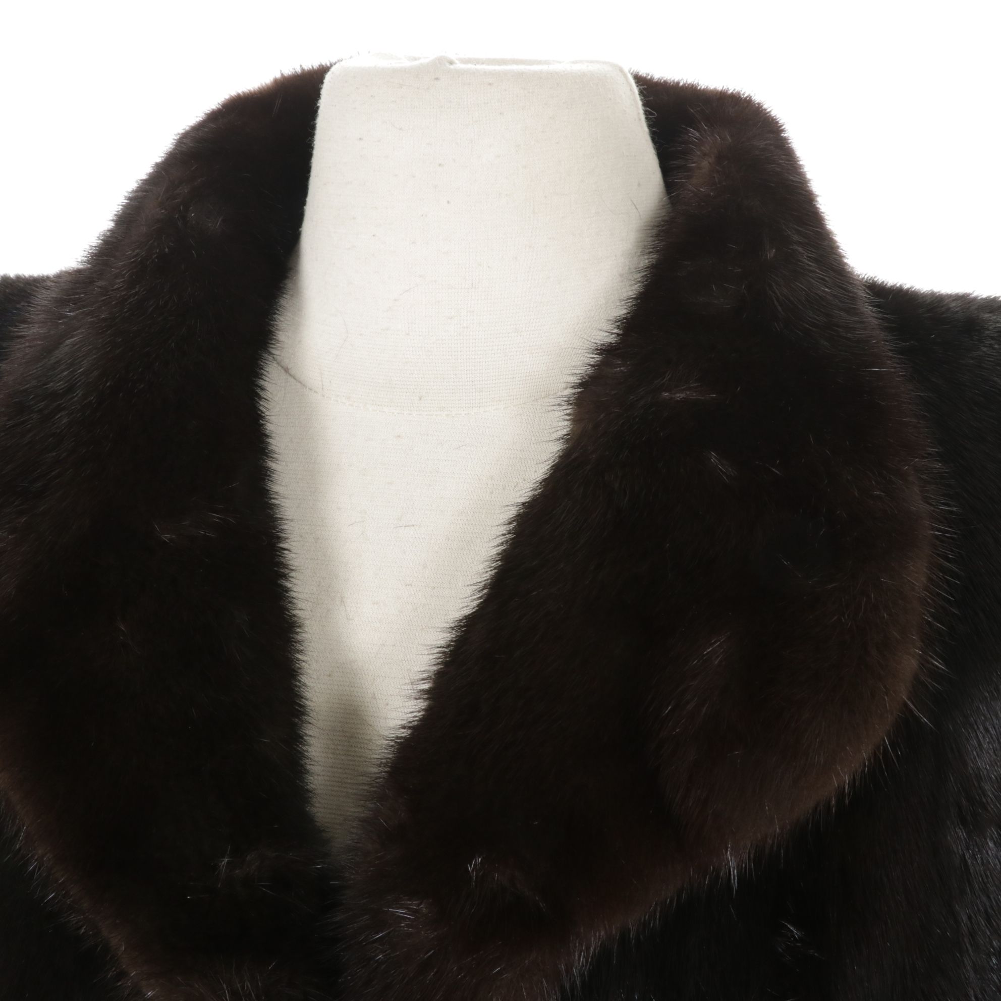 Dark Mahogany Mink Fur Jacket by Thorpe Furs, Mid-Late 20th C.