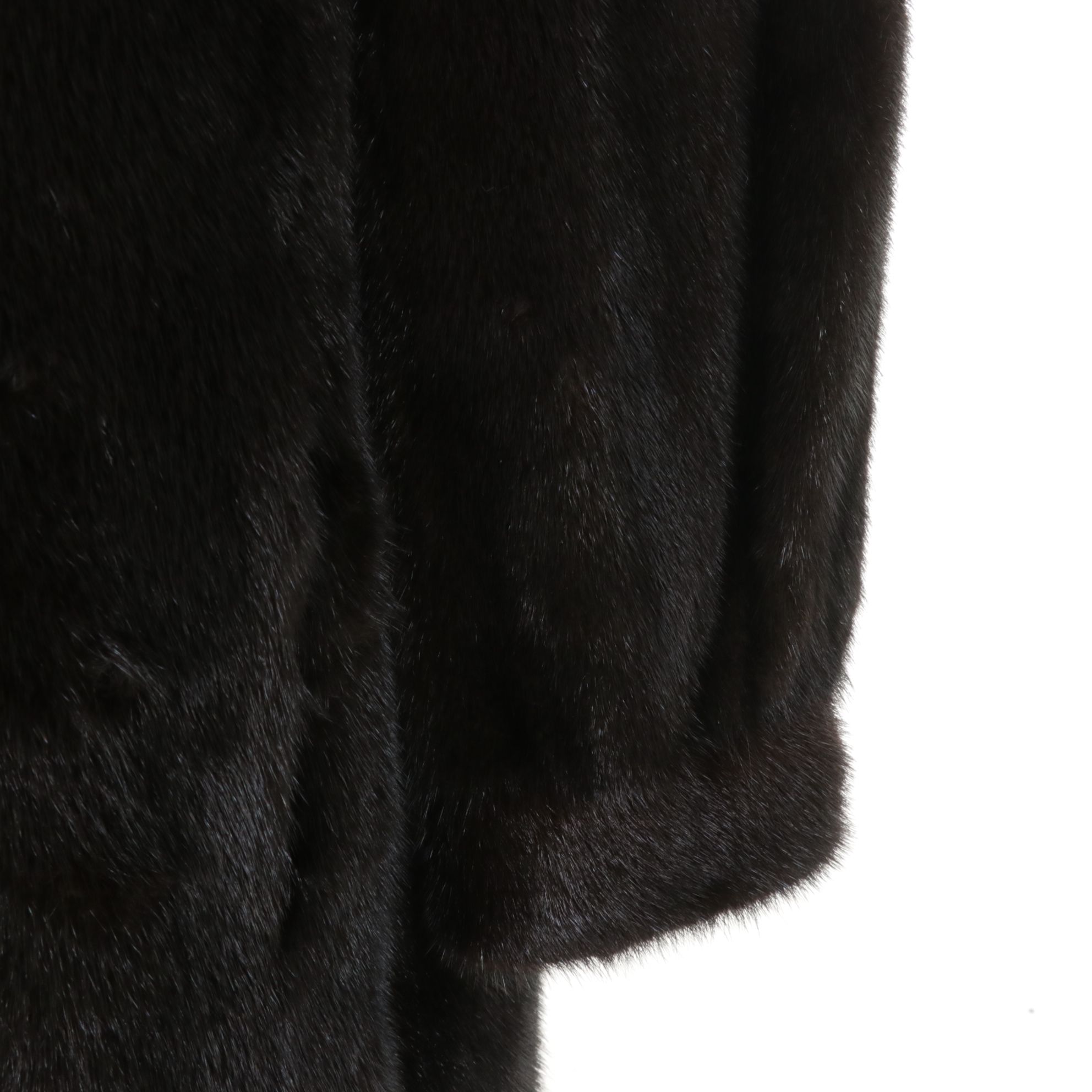 Dark Mahogany Mink Fur Jacket by Thorpe Furs, Mid-Late 20th C.